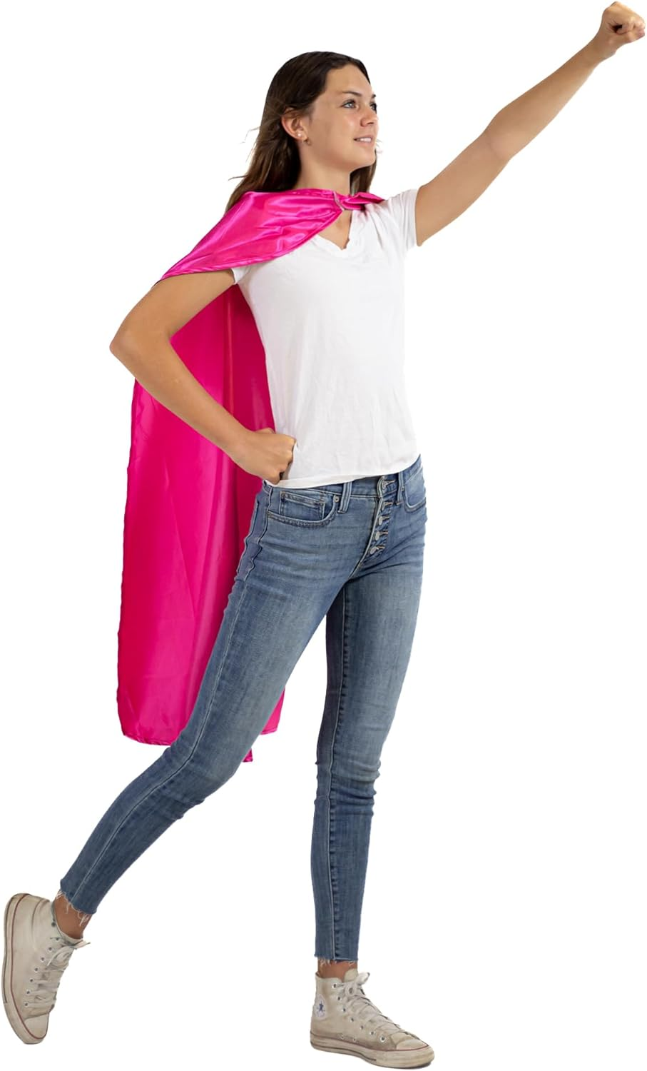 Everfan Women'S Polyester Satin Superhero Cape (38" LX48 W, Magenta)