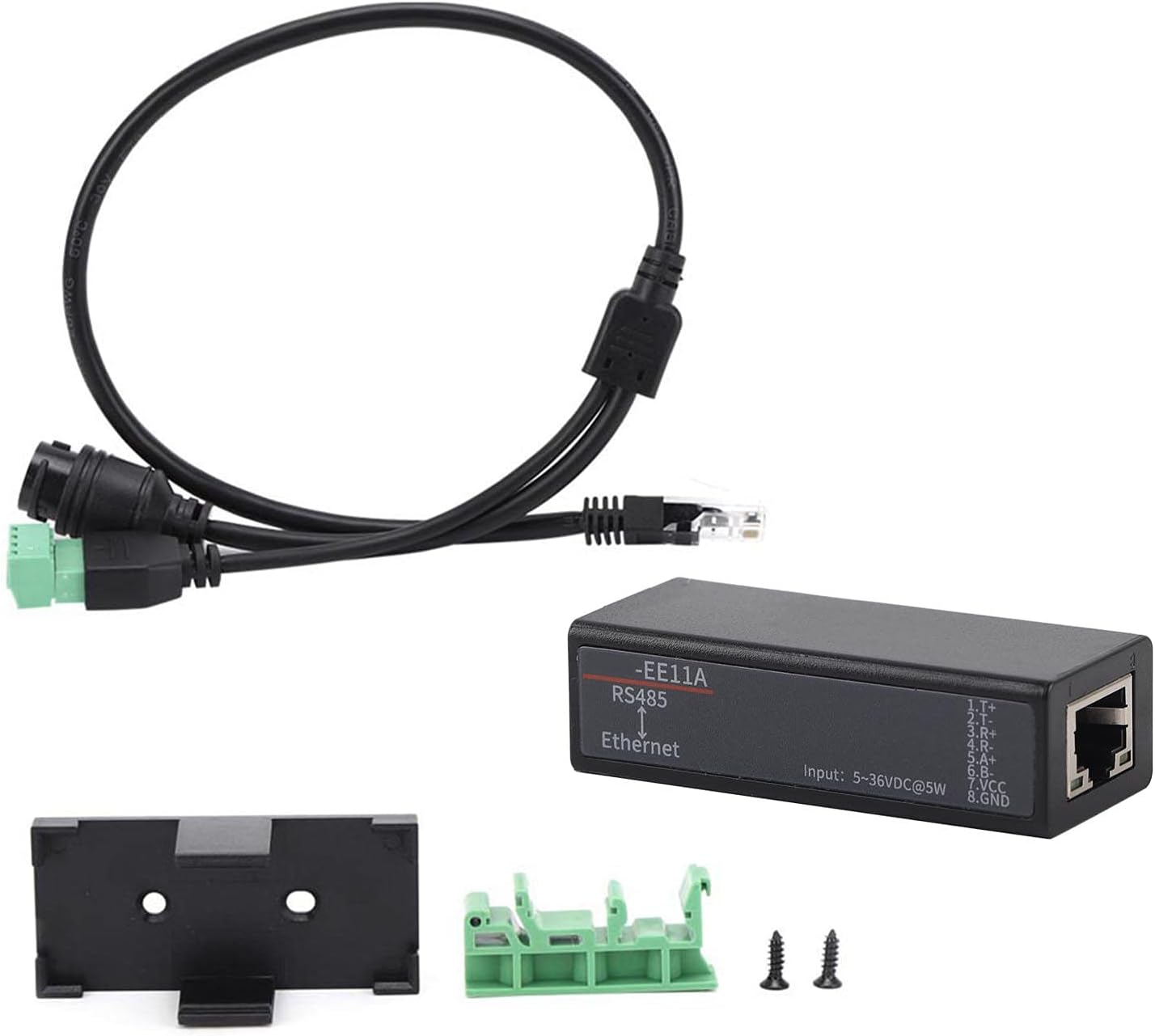 HF7121 Serial Device Server, Rs485-To-Ethernet-Dtu-Short Messages Communication Module, 5-18 VDC Web Management System for Serial Data Communication Devices image number 1