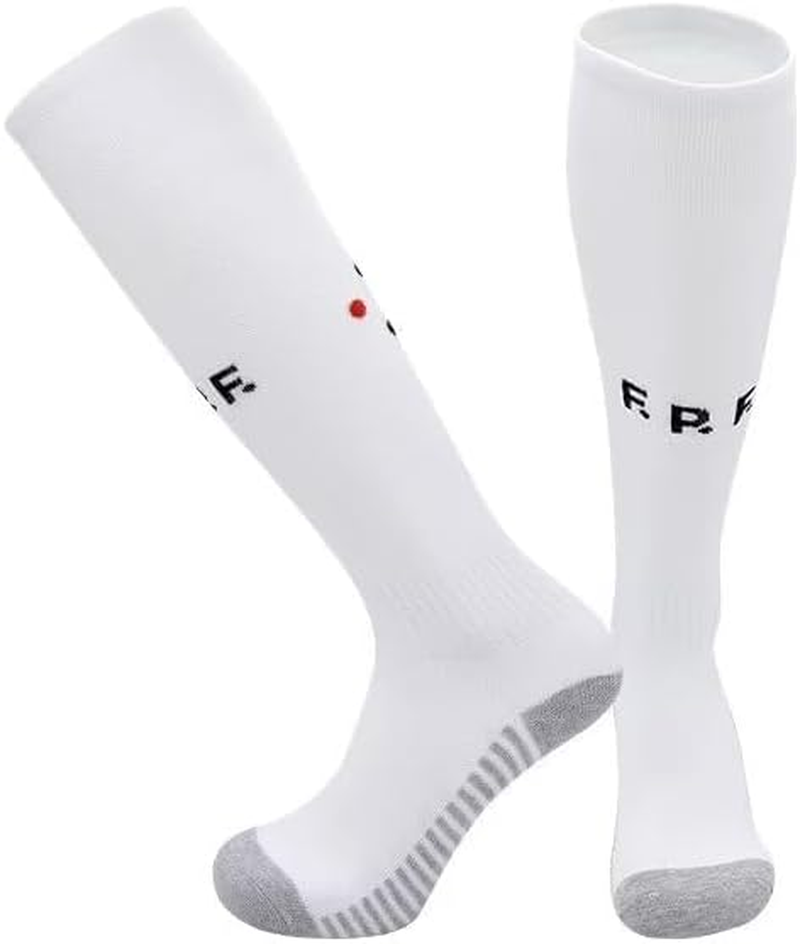 YEESON Youth Kid Soccer Jersey #7, Kids Soccer Jersey Away Portugal Blue Top + Shorts + Socks Kit image number 4