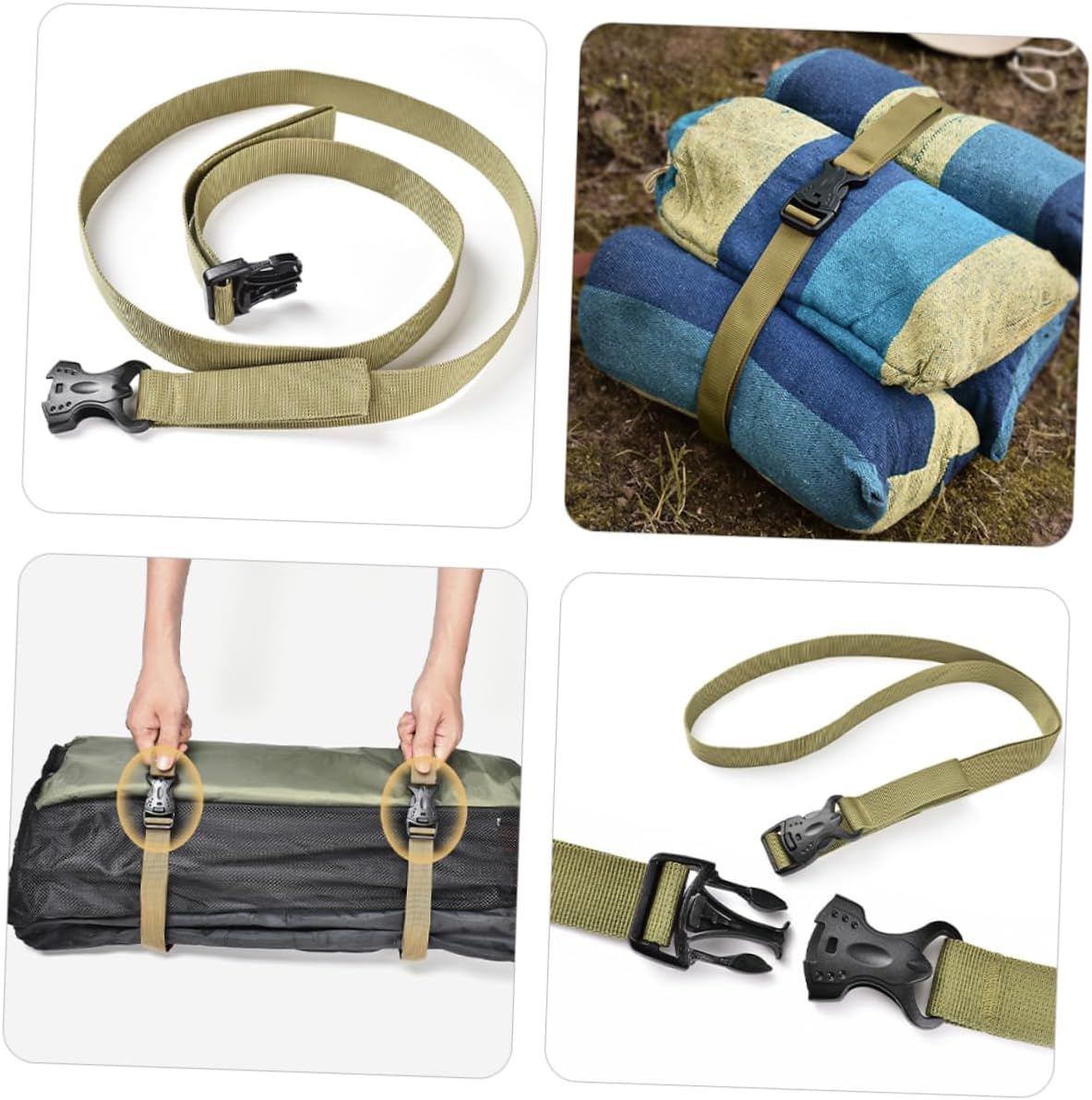 LIFKOME Adjustable Luggage Strap Buckle for Camping Luggage Straps Picnic Blanket image number 5