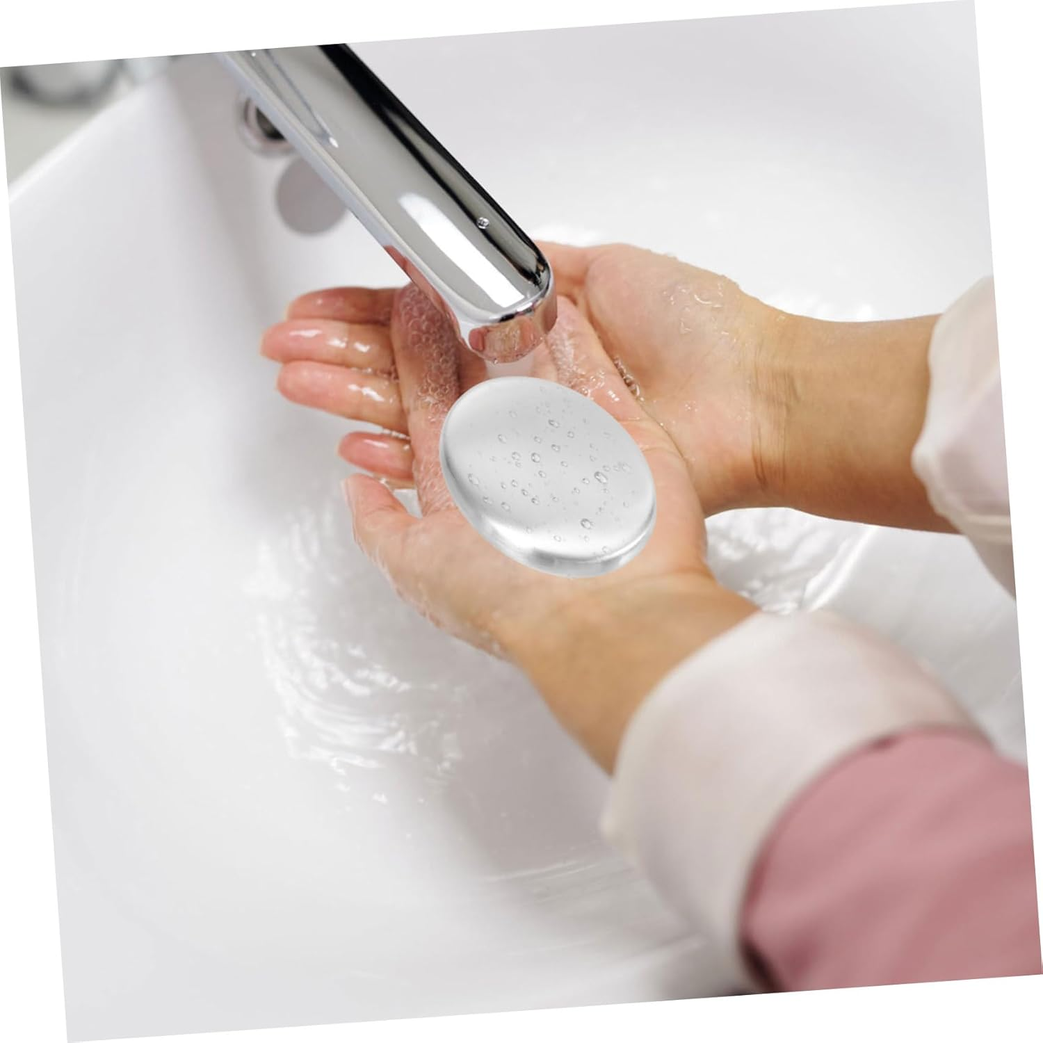 PRETYZOOM 2Pcs Stainless Steel Odor Remover Soaps Metal Soap Bars for Kitchen Home Cooking image number 1