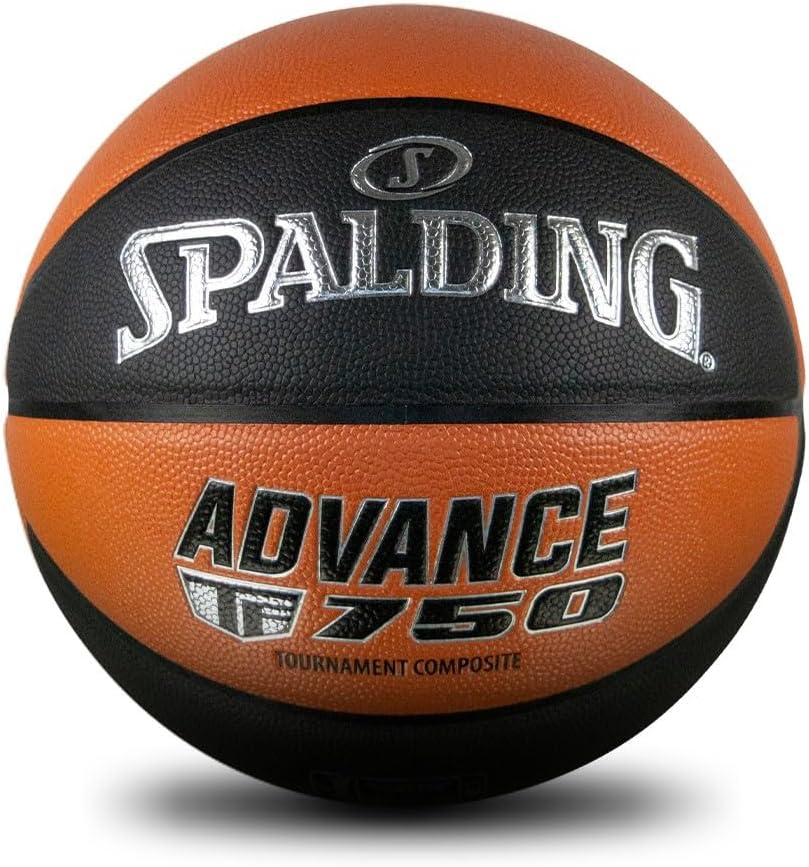 Spalding Advance TF-750 All Surface Basketball, Black & Orange, Size 5 image number 1