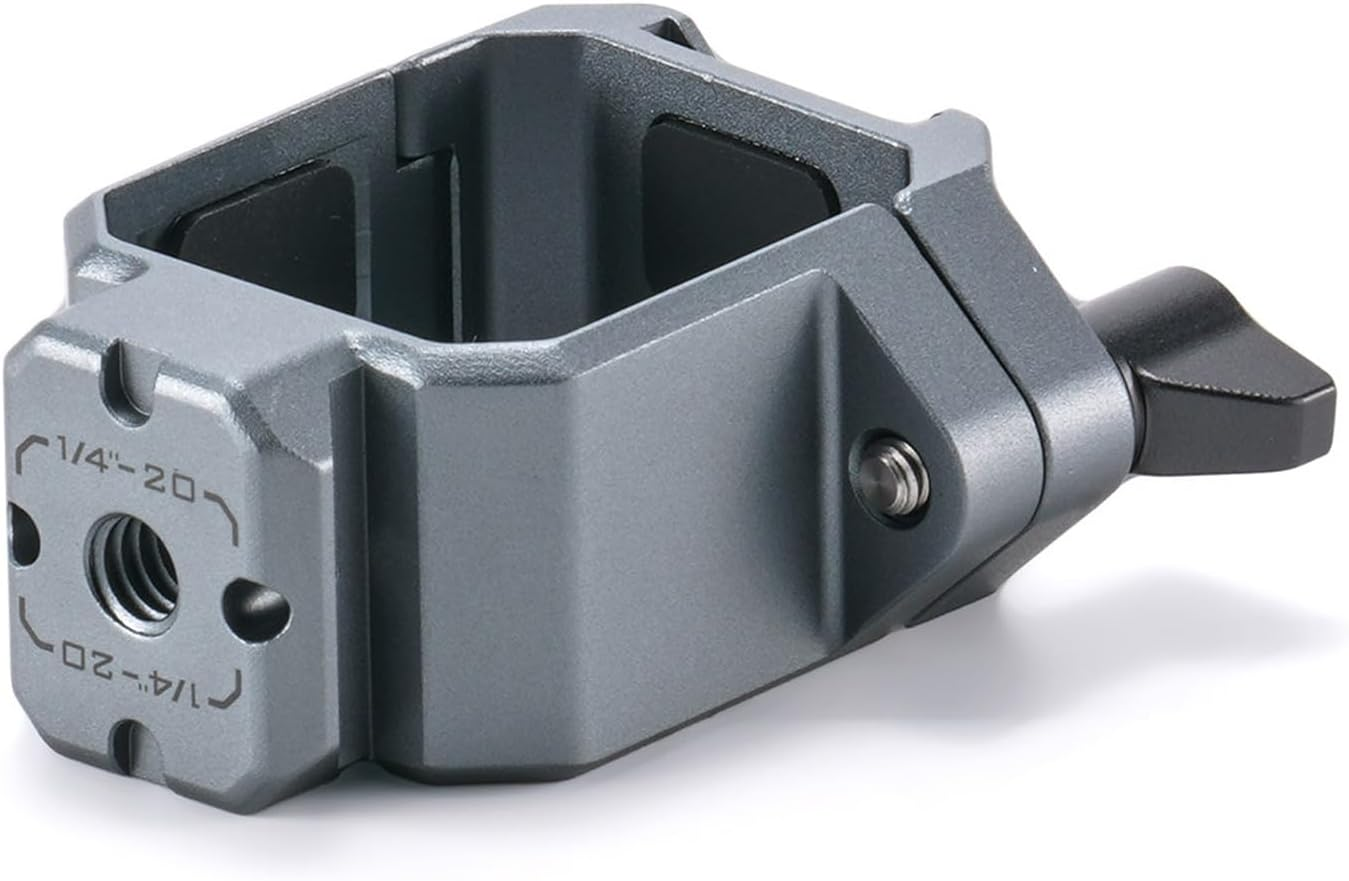 Tilta Pocket 3 Mounting Clamp for Hydra Alien Mini Shock Absorbing Arm Compatible with DJI Osmo Pocket 3 - Titanium Gray HDA-T15-MC-TG