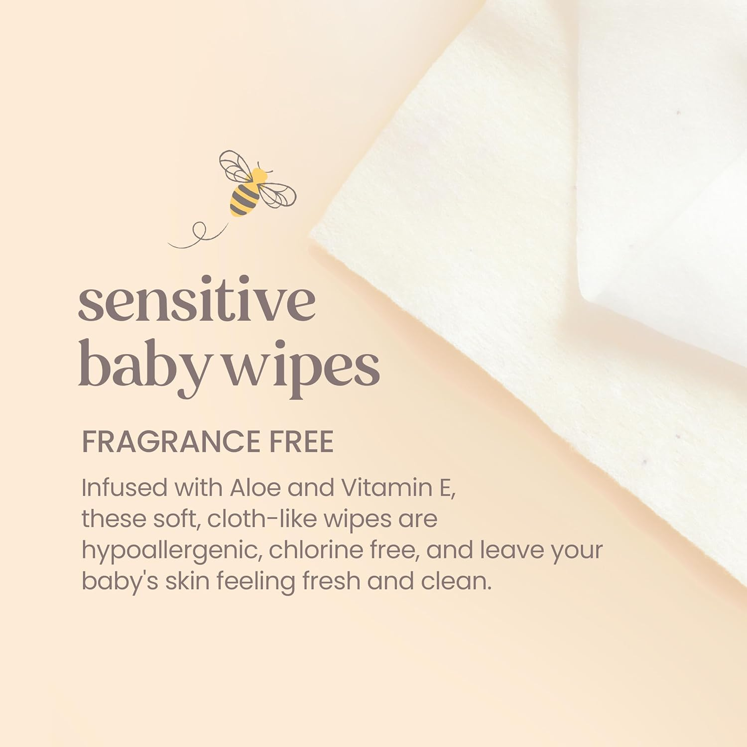 Burt&rsquo;S Bees Baby Wipes, Unscented Natural Baby Wipes for Sensitive Skin with Aloe and Vitamin E - 72 Wipes &ndash; 10 Pack image number 1