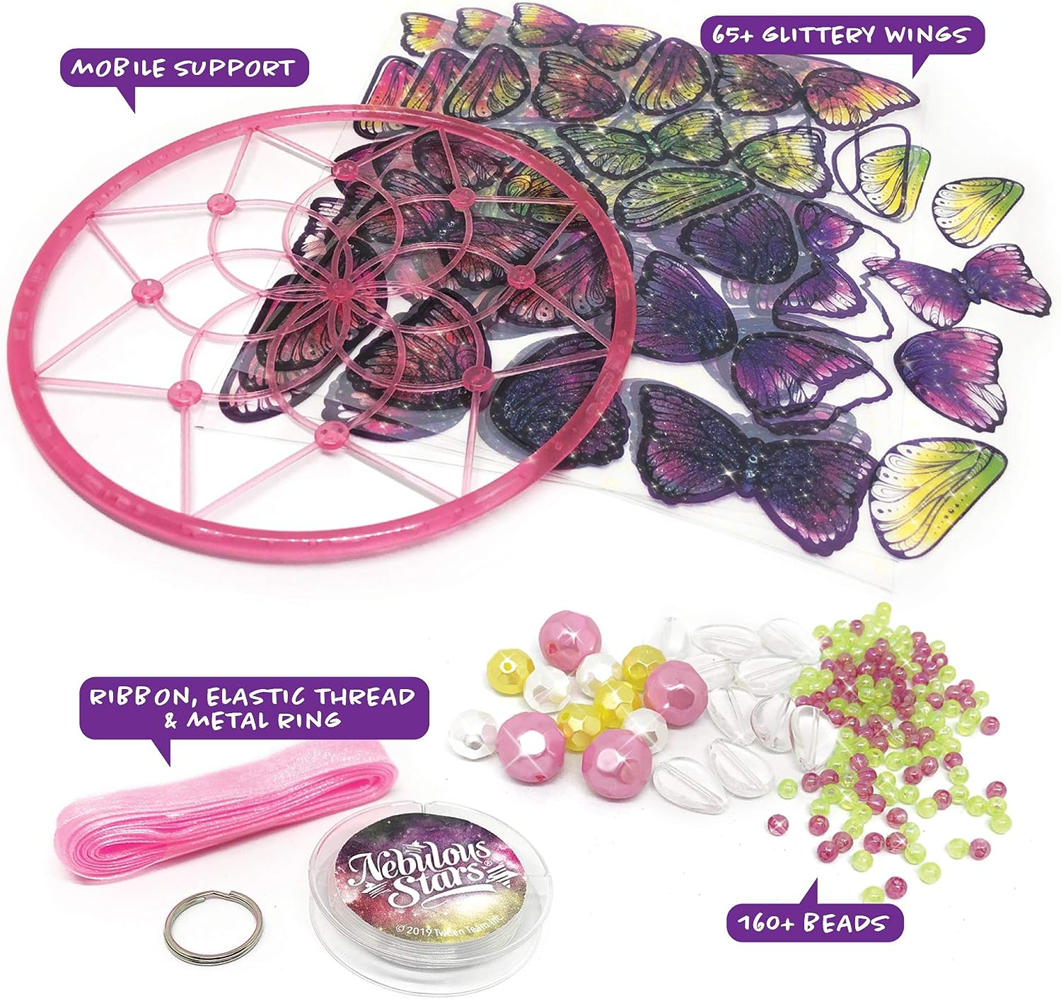 Nebulous Stars- Winged Mobile image number 5