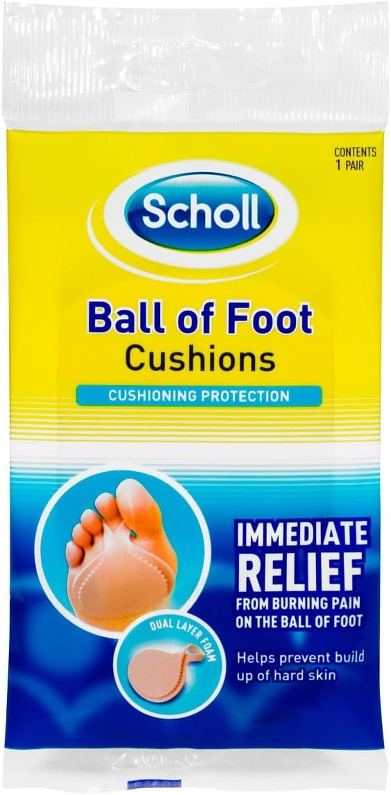Scholl Ball of Foot Cushion Shoe Insert Comfort and Cushioning, 1 Count image number 2