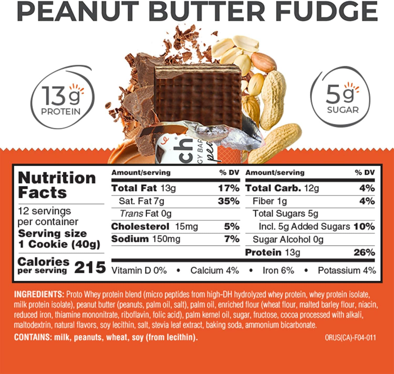 Power Crunch Protein Energy, Peanut Butter Fudge Butter Fudge, 1.4 Ounce, 12 Pack image number 5