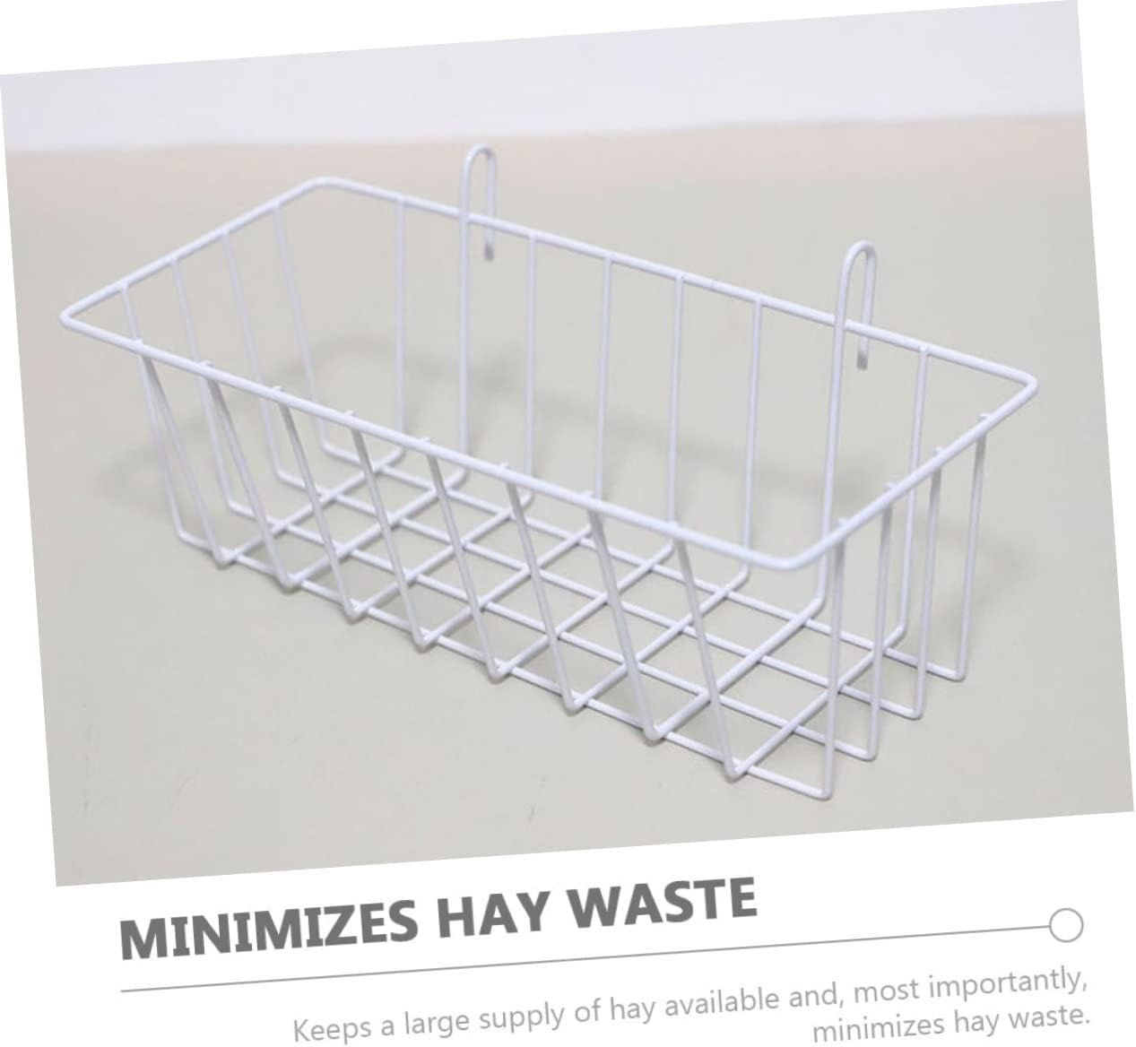 2Pcs Rabbit Feeding Hamster Accessories Ferret Accessories Chinchilla Bunny Grass Holder Chinchilla Feeder Ferret Feeder Holder for Rabbits Rack for Rabbits White