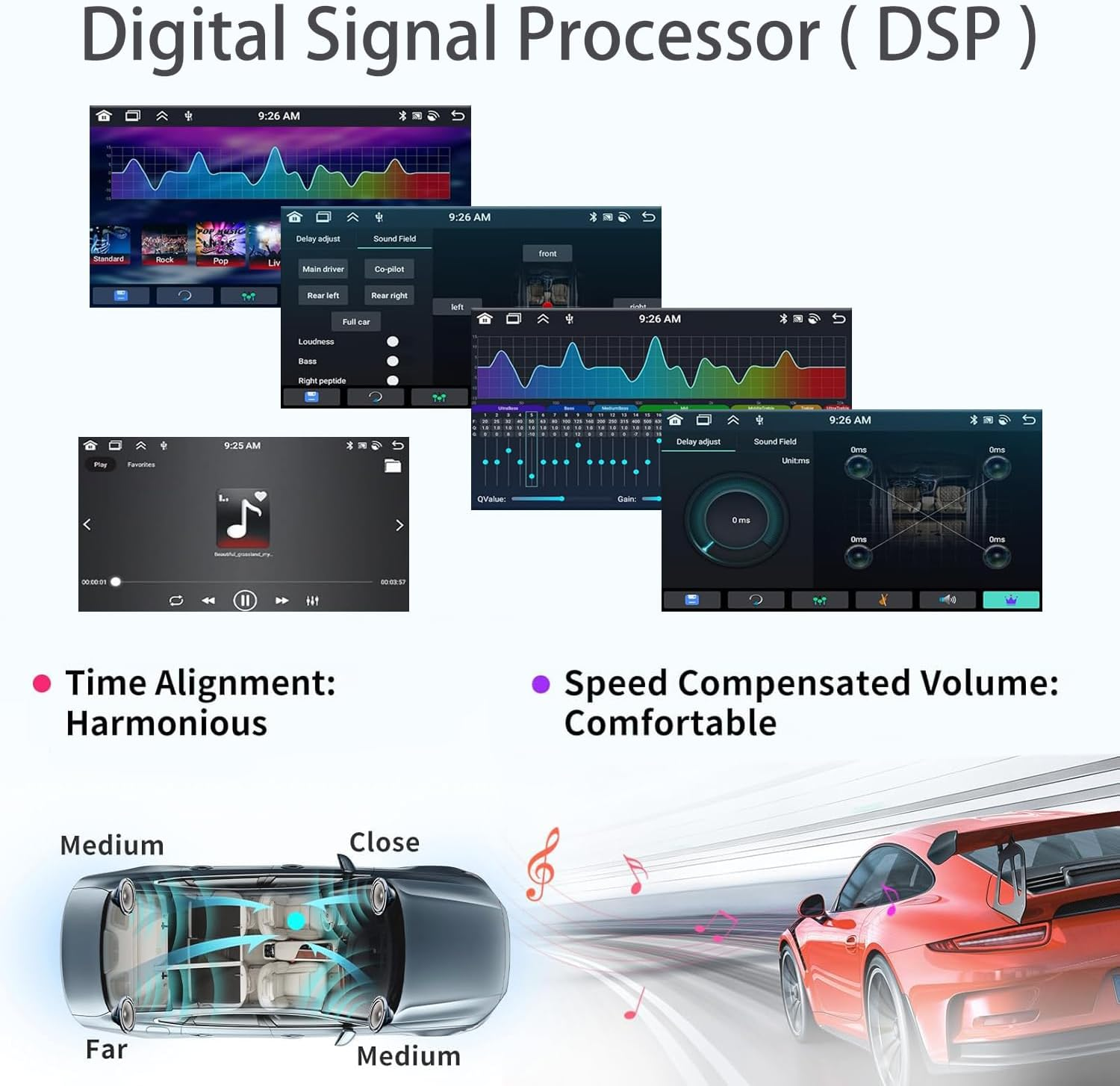 [6+128GB] Keconsing 9" Android 14 Autoradio for Mercedes Benz GL ML Class W164 X164 ML350 ML500 ML280 GL320 GL350 GL450 2005-2011 Radio Stereo Carplay, Wireless Car Play GPS Navi Screen Navigation image number 1