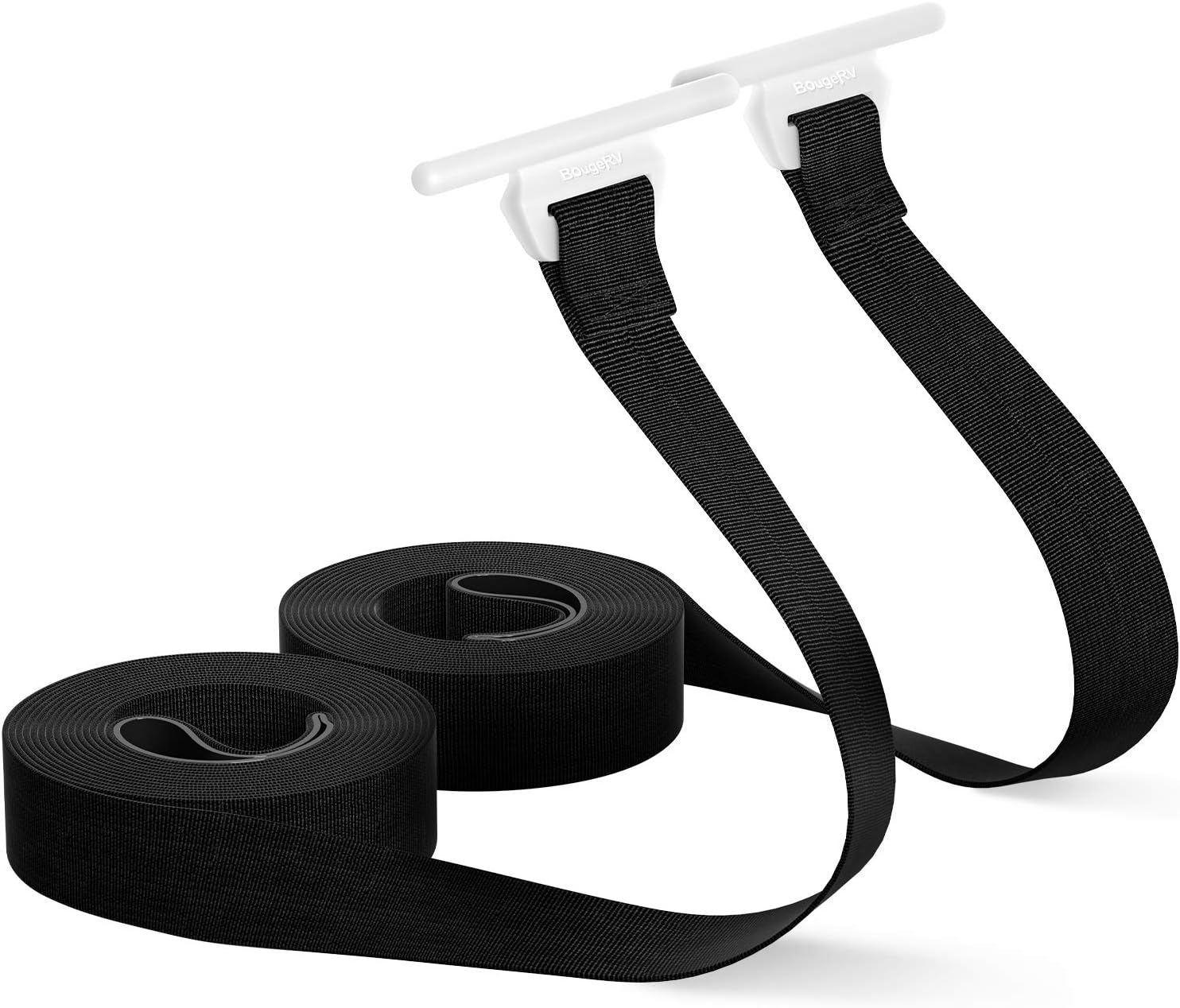 Bougerv RV Awning Pull Straps, 9.8FT (118 Inches) Upgraded RV Camper Awning Parts Pull down Straps Fits for Rv/Travel Trailer/Camper Awning RV Accessories (2 Pack) image number 1