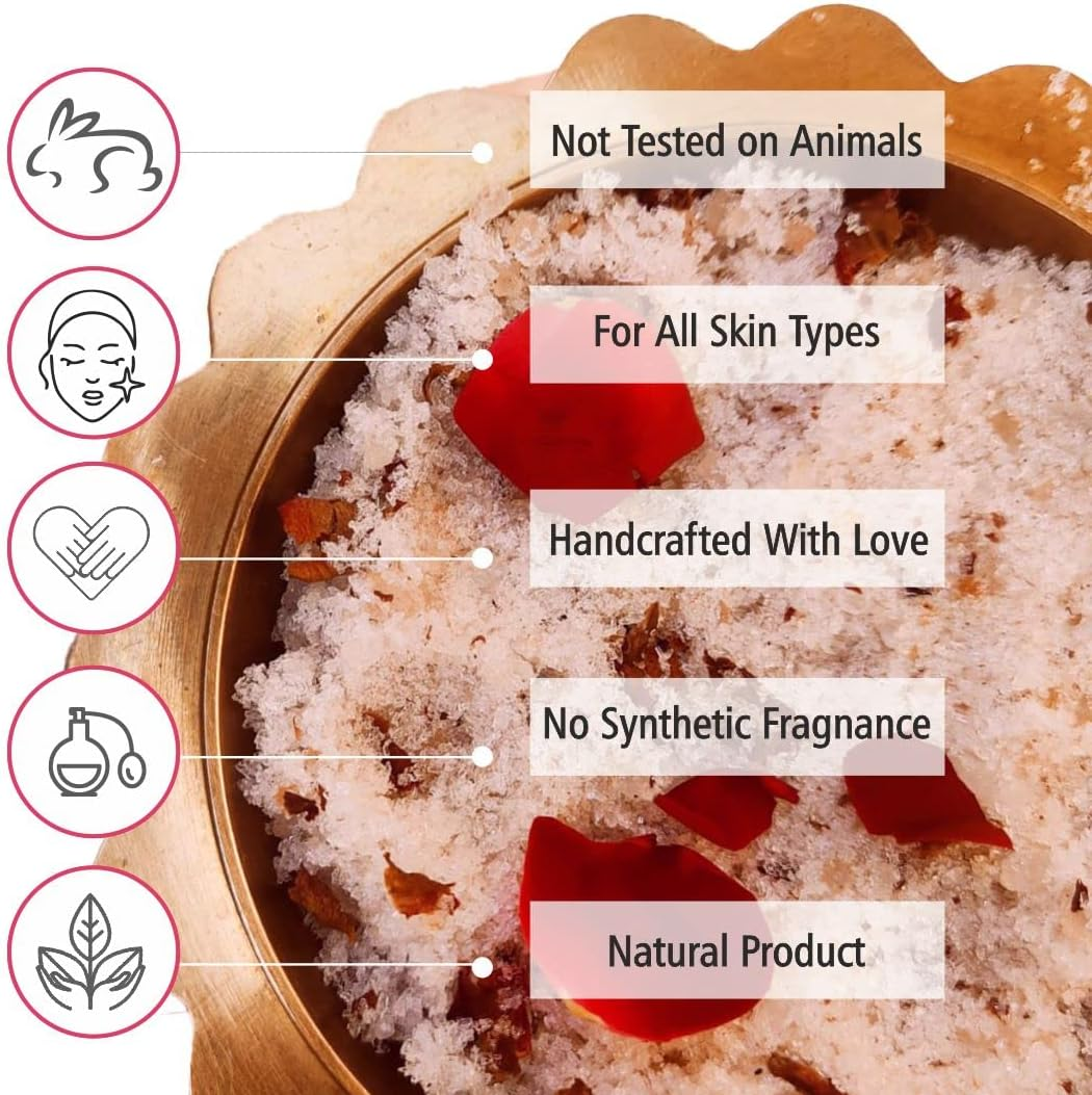 Aura Rituals Floweret Bath Salt for Home Spa I Rejuvenates Skin I Reduces Stress I Epsom Salt I Essential Oils I Aromatherapy -Holistic Bathing I (200 G)