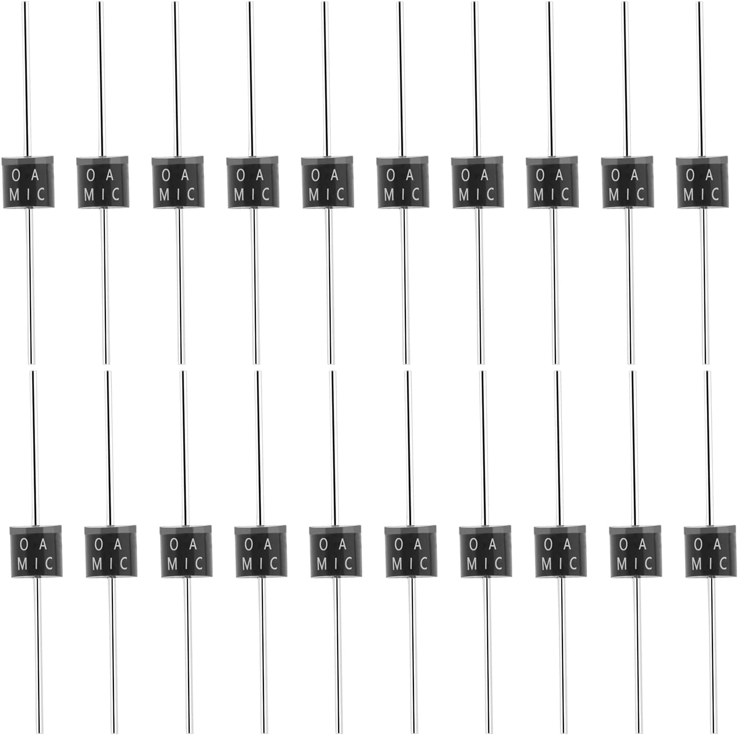 Ecsing 50Pcs 10A10 Rectifier Diodes 10A 1000 V Electronic Silicon Diodes High Voltage Rectifying Diodes Electronic Accessories 57.4Mm image number 4