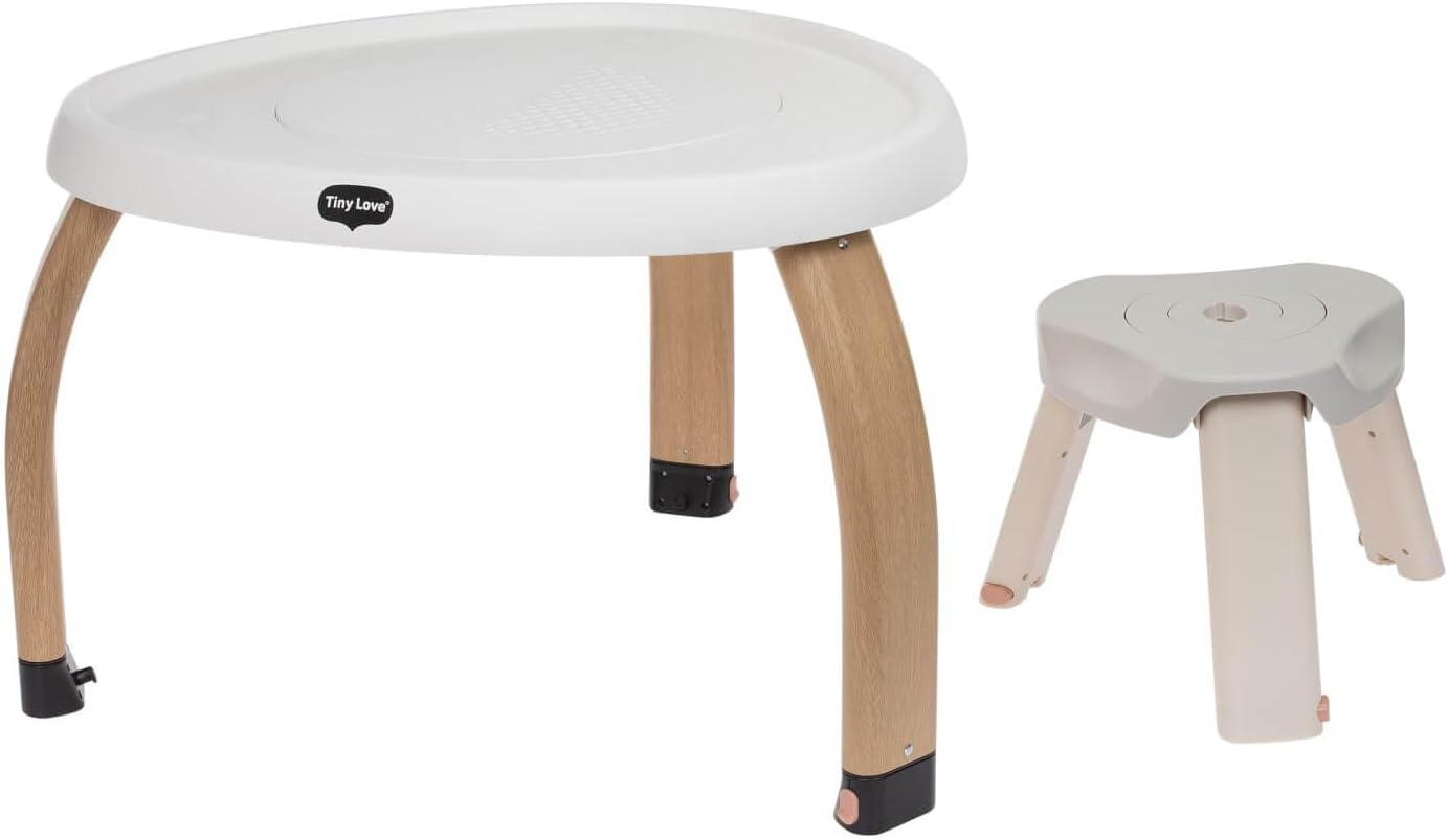 Tiny Love 5-In-1 Activity Center - Black & White Decor Collection, Includes Tummy Time, Balance Board, Toddler Table, and Chair Modes, Enhanced with 6 Detachable Toys for Developmental Play image number 2