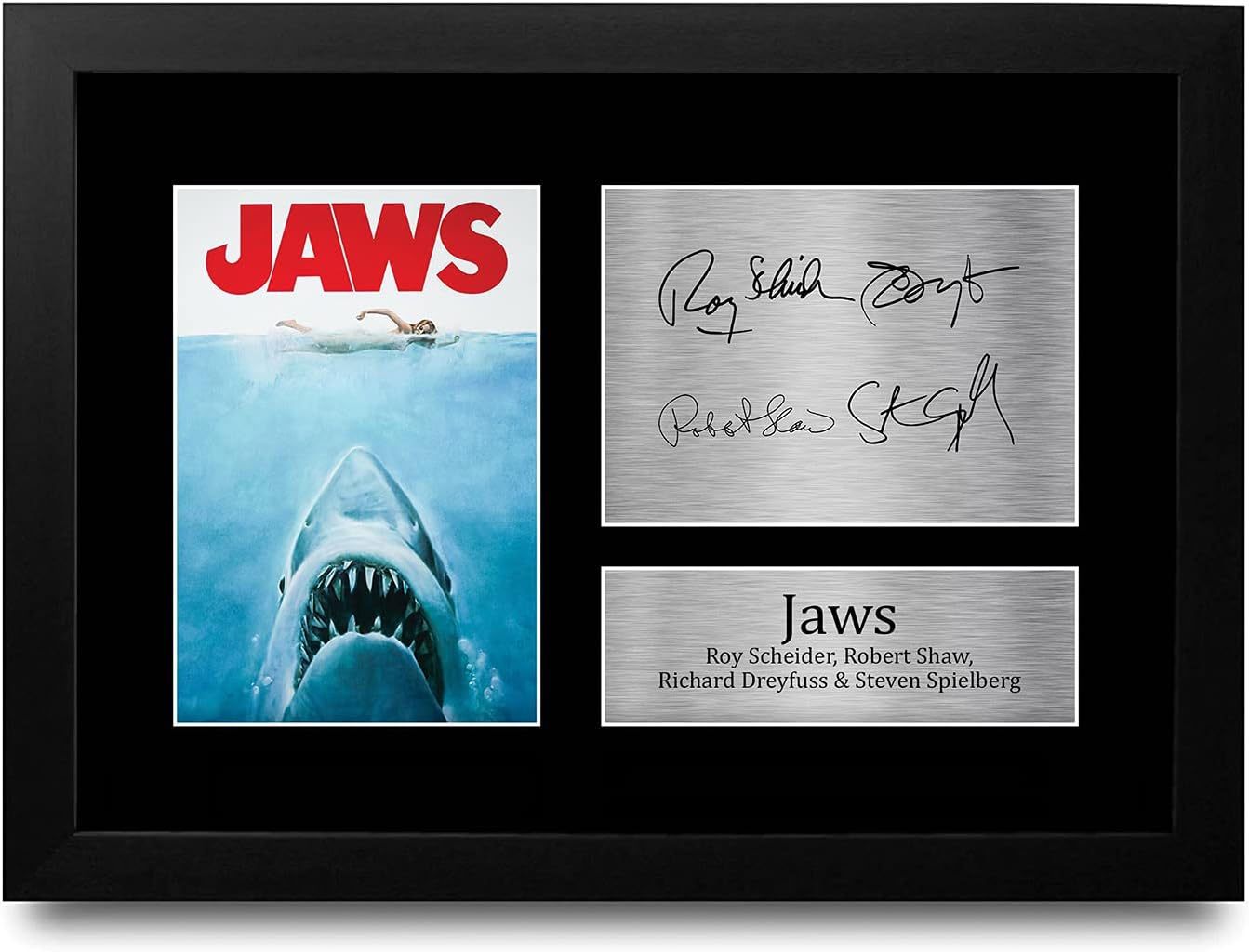 HWC Trading Jaws Gift Signed A4 Printed Autograph the Cast Gifts Photo Display