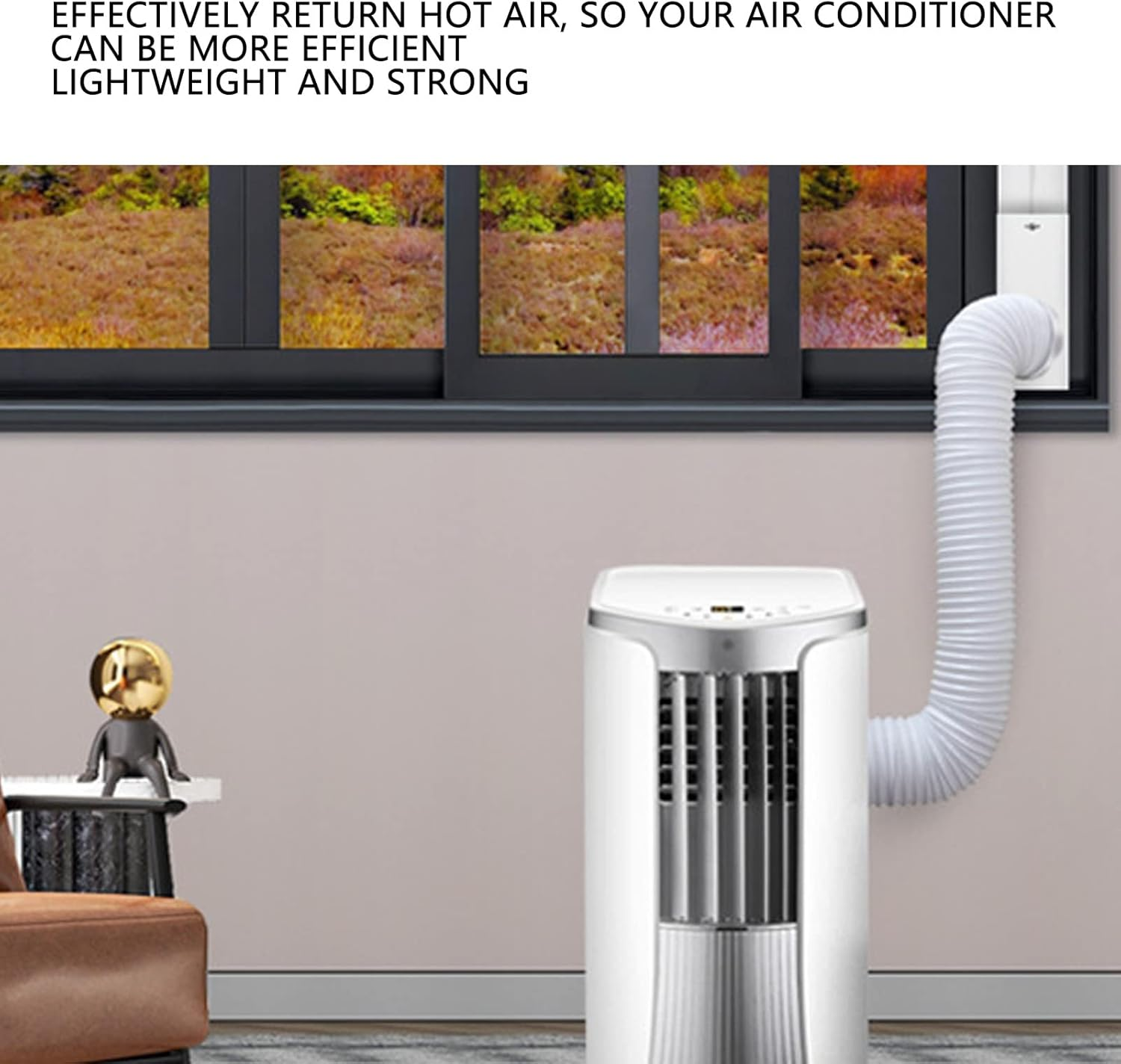 Air Conditioning Pipe Adapter Square ABS Air Conditioning Pipe Connector for Home image number 1