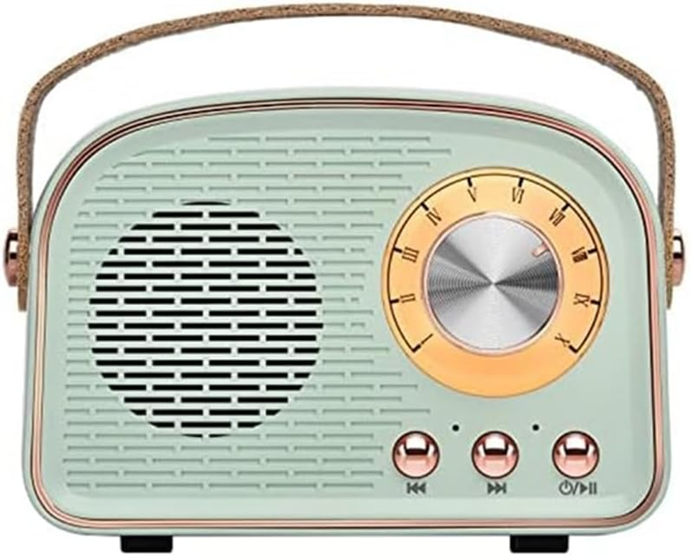 ISTOVO Wireless Retro Speaker Radio, Outdoors Portable Bluetooth Speaker Supports TWS Pairing/U-Disk/Tf Card/Aux image number 3