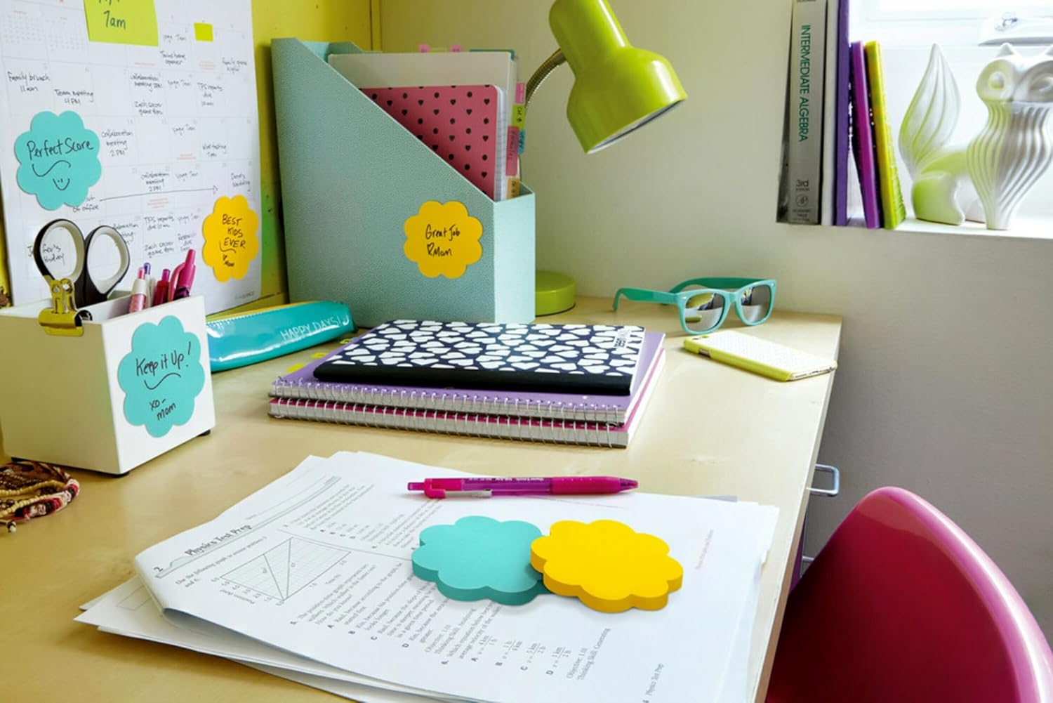 Post-It Super Sticky Notes, 3 in X 3 In, Daisy Shape, Assorted Colors, 2 Pads/Pack, 75 Sheets/Pad (7350-DSY) (Pack of 2) image number 5