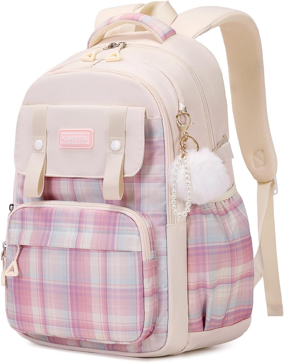 MUSEVOS Girls Backpack, Ideal School Backpack for Girls from Elementary to Teen Years, Kawaii Bookbag Cute Large Capacity