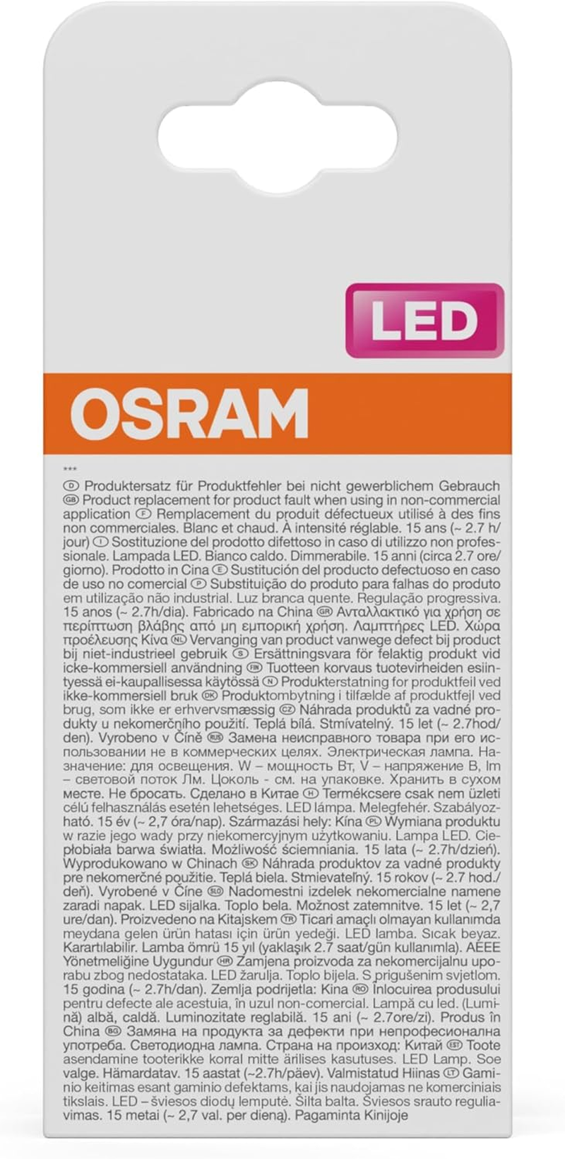 OSRAM LED Retrofit Classic a DIM 1.8 W 827 Clear E27 image number 3