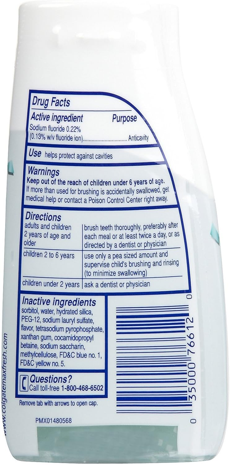 Colgate Max White Toothpaste with Mini Breath Strips - 4.6 Oz - Crystal Mint image number 1