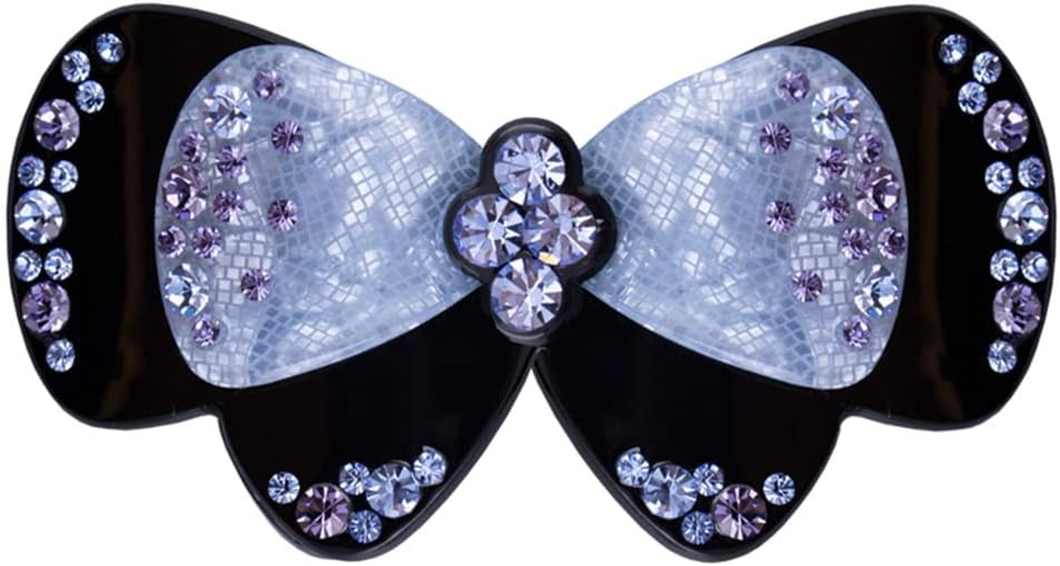 Alligator Clip,Headdress,Hair Clamp,Hairpins,Mom Hairpin Elegant Temperament Rhinestone Hair Clip Hair Accessories Headdress Large Hairpin Back of the Head Word Clip (Color : Regular, Size image number 3