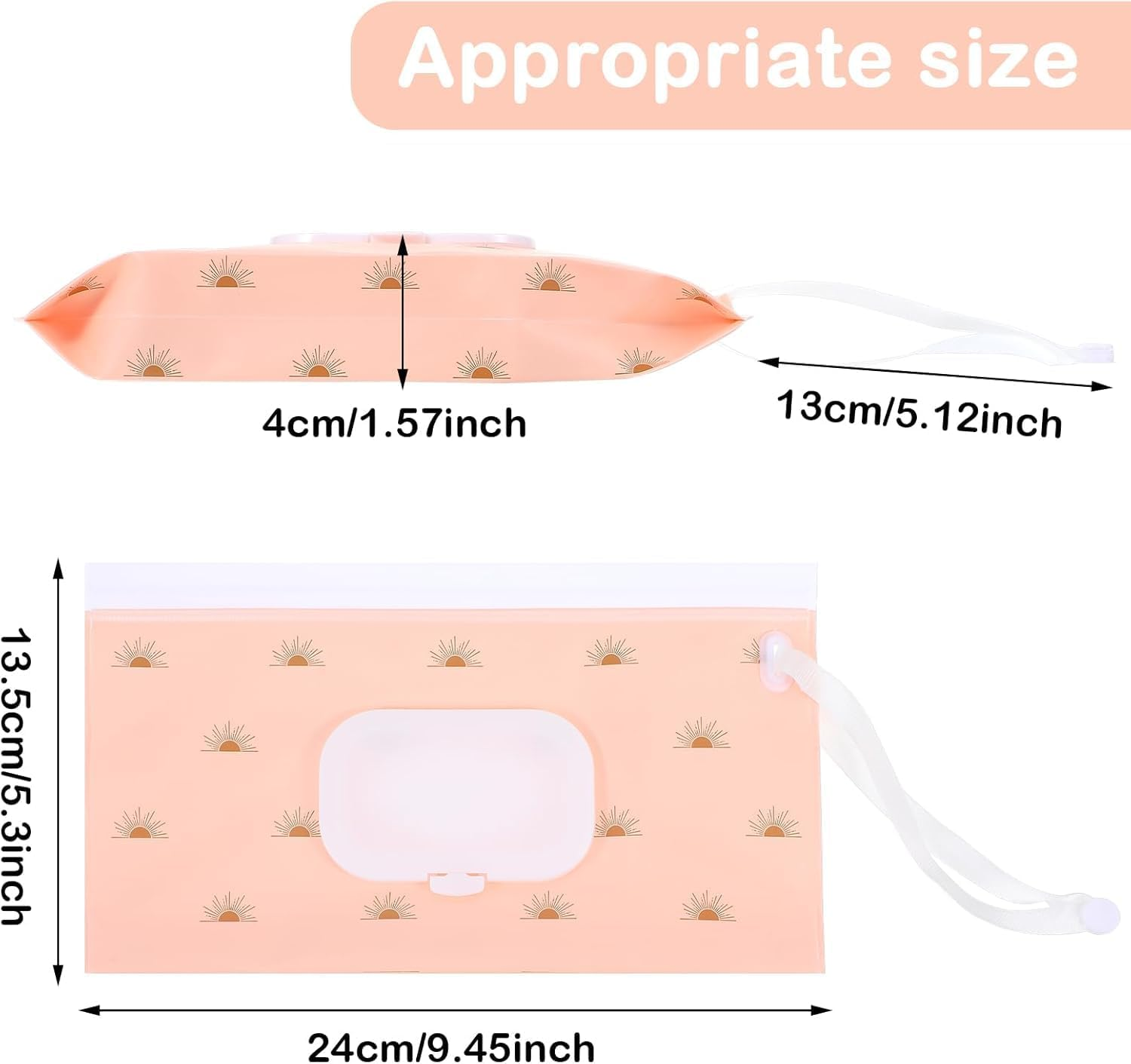 Wet Wipe Pouch Dispenser, 4Pcs Portable Refillable Wipe Holder Container,Reusable Travel Wet Wipes Pouch,Travel Wet Wipe Pouch,Refillable Wipes Container for Travel image number 2