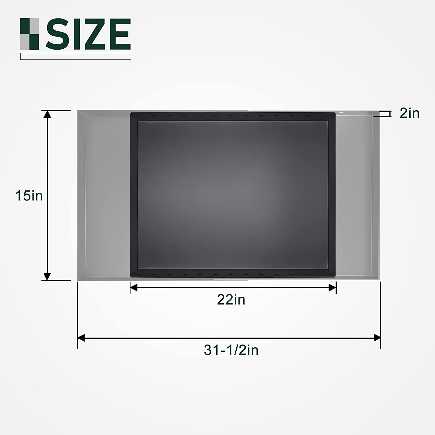 Flehomo Adjustable Fireplace Tray, Expandable Ash Pan for Ash Collection, Galvanized Steel Ember Holder Fireplace Pan with Powder Coating, Nuts and Bolts Included, Black, Rectangle image number 2