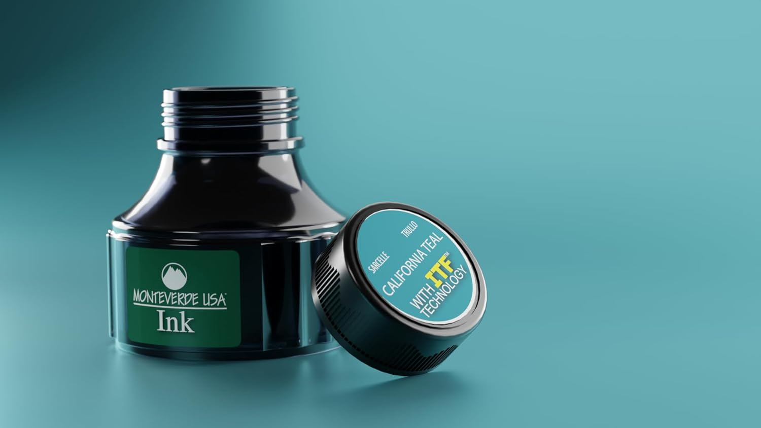 Monteverde USA Ink with ITF Technology 90 Ml California Teal (G308CT) image number 3