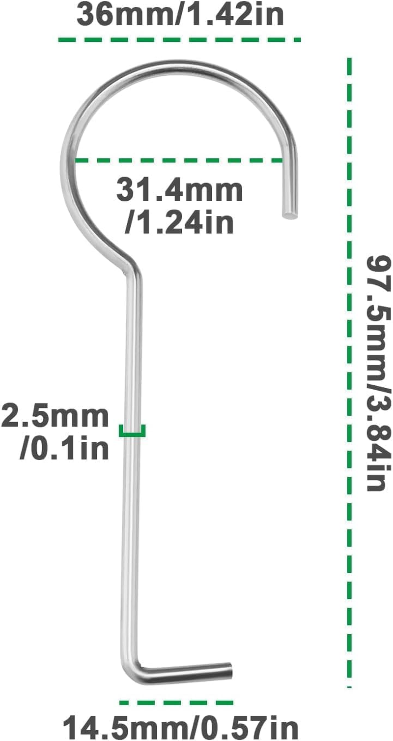 WADY 5Pcs Stainless Steel Drain Key Lifting Hook for Grate Cleaning in Kitchen, Bathroom, Shower (5) image number 3