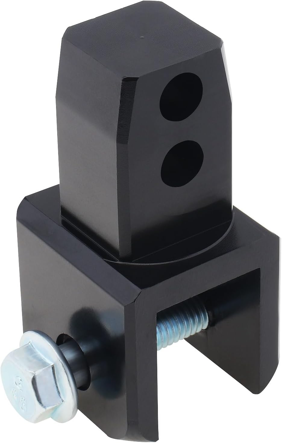 Windance 2Pcs M8 8MM Motorcycle Rear Shock Extender, Aluminum Alloy High Damping Device Height Extension Absorber Riser Adapter with Screws Enhance Your Ride Comfort (Black) - Blue image number 7