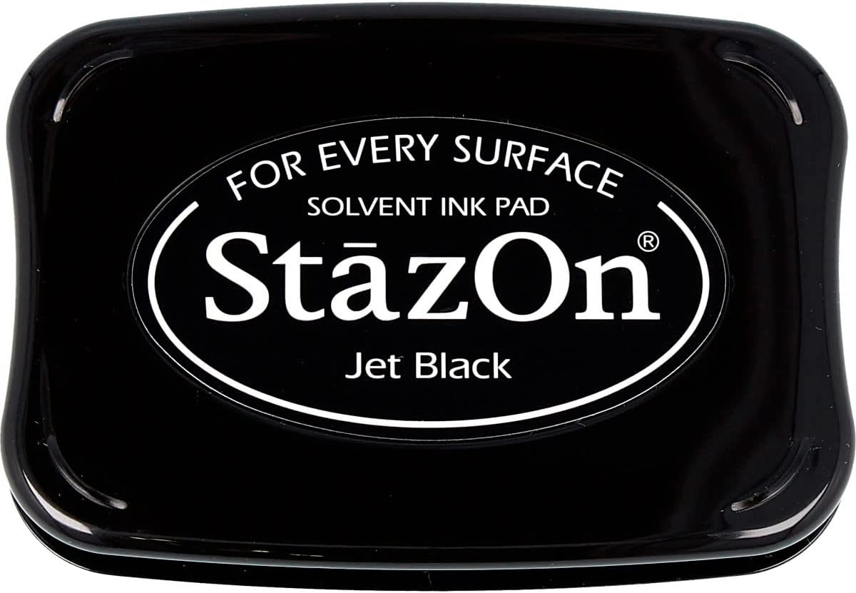 Tsukineko - Stazon Solvent Ink Pad - Jet Black (SZ000031) image number 1