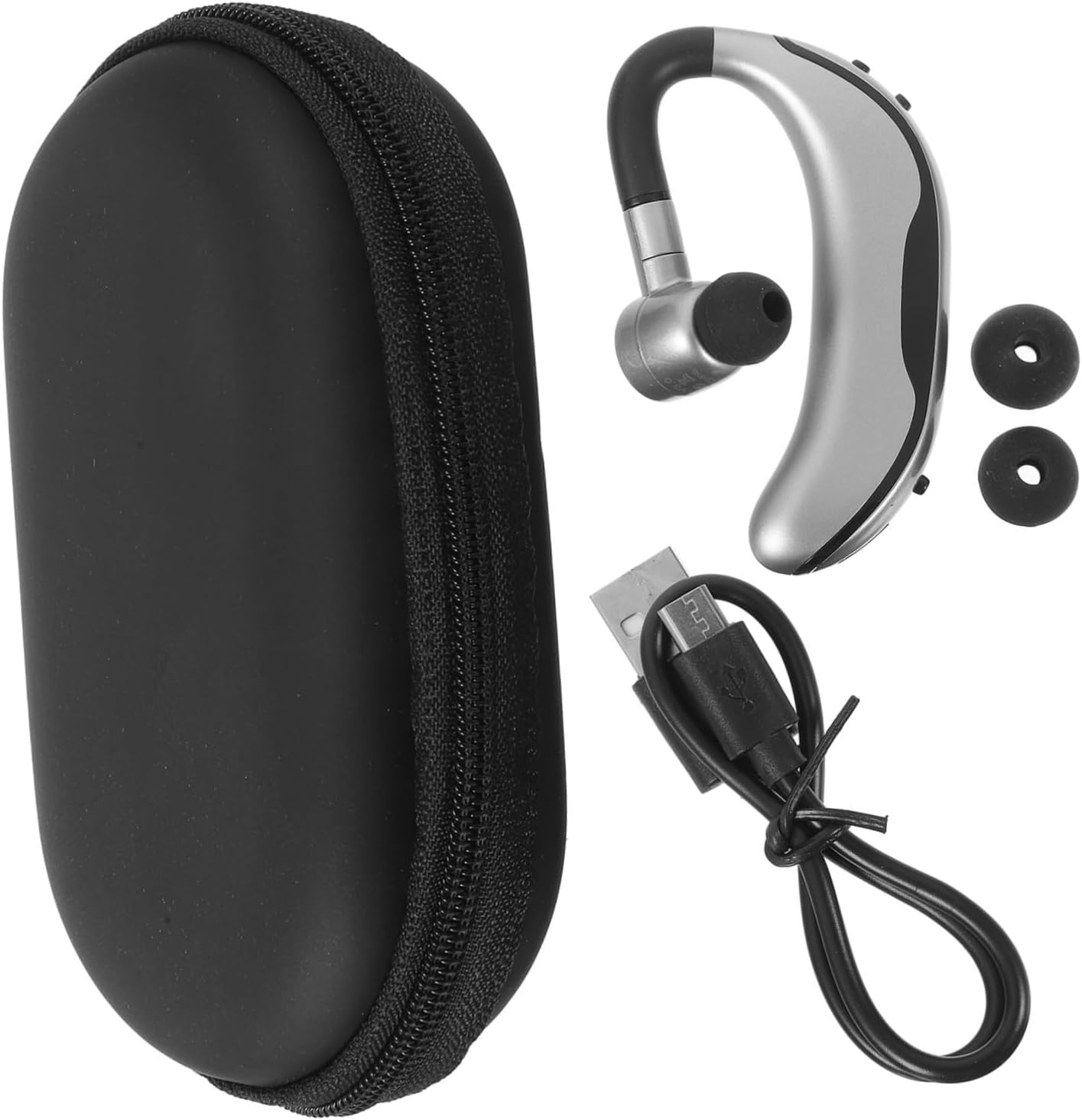 OKUMEYR Single Headphone Headband Wireless Earbuds for Sports Headset for Smartphones Lightweight image number 4