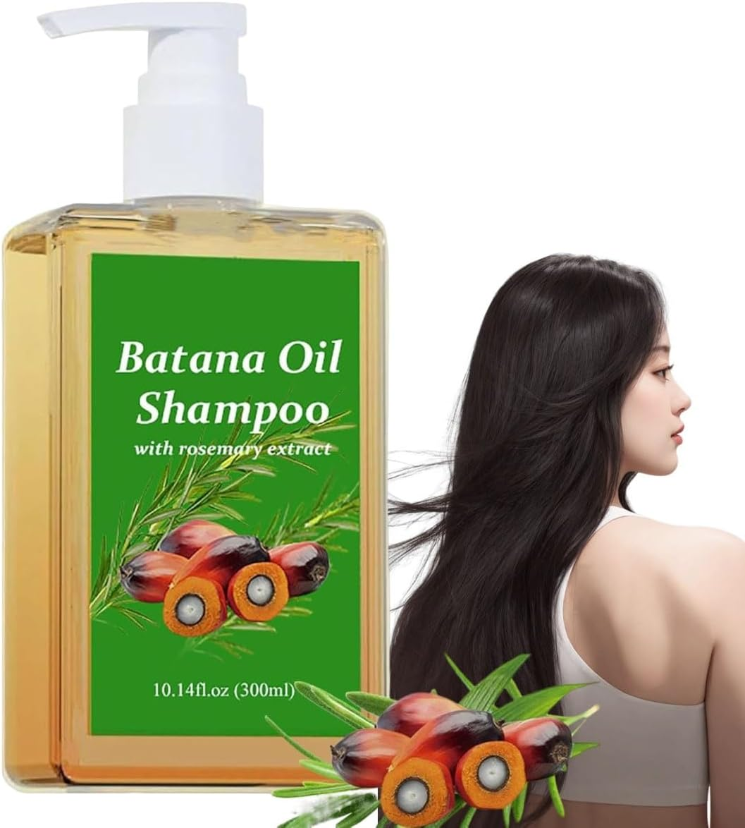 HMSCYGGL Batana Oil Shampoo, 300Ml, Rosemary Extract, Hair Growth, Nourishes and Regenerates Hair, Soft and Fluffy image number 1