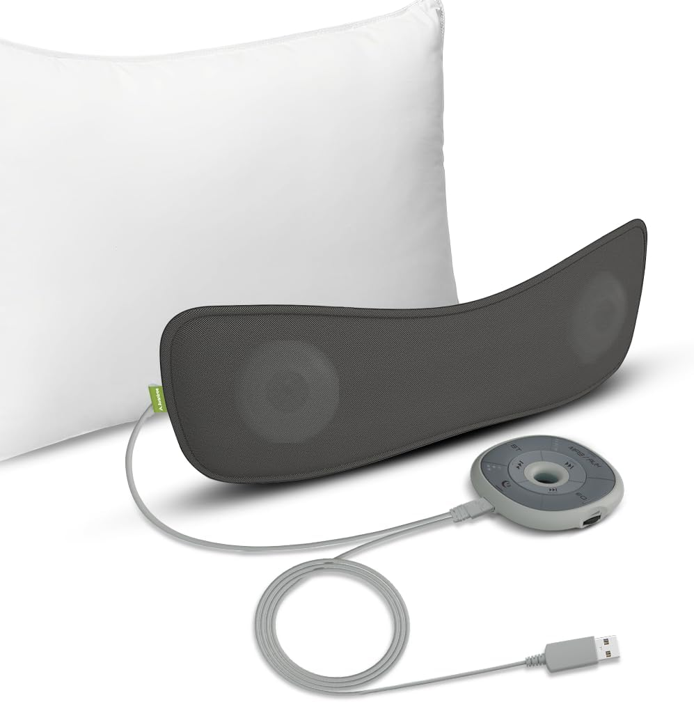 Avantree Slumber - Pillow Speaker for Sleeping, Private Audio with Built-In White Noise, Bluetooth & AUX Support, Volume Control, Sleep Timer, Charge Free for Home Use, Sleep Aids Headphones image number 5