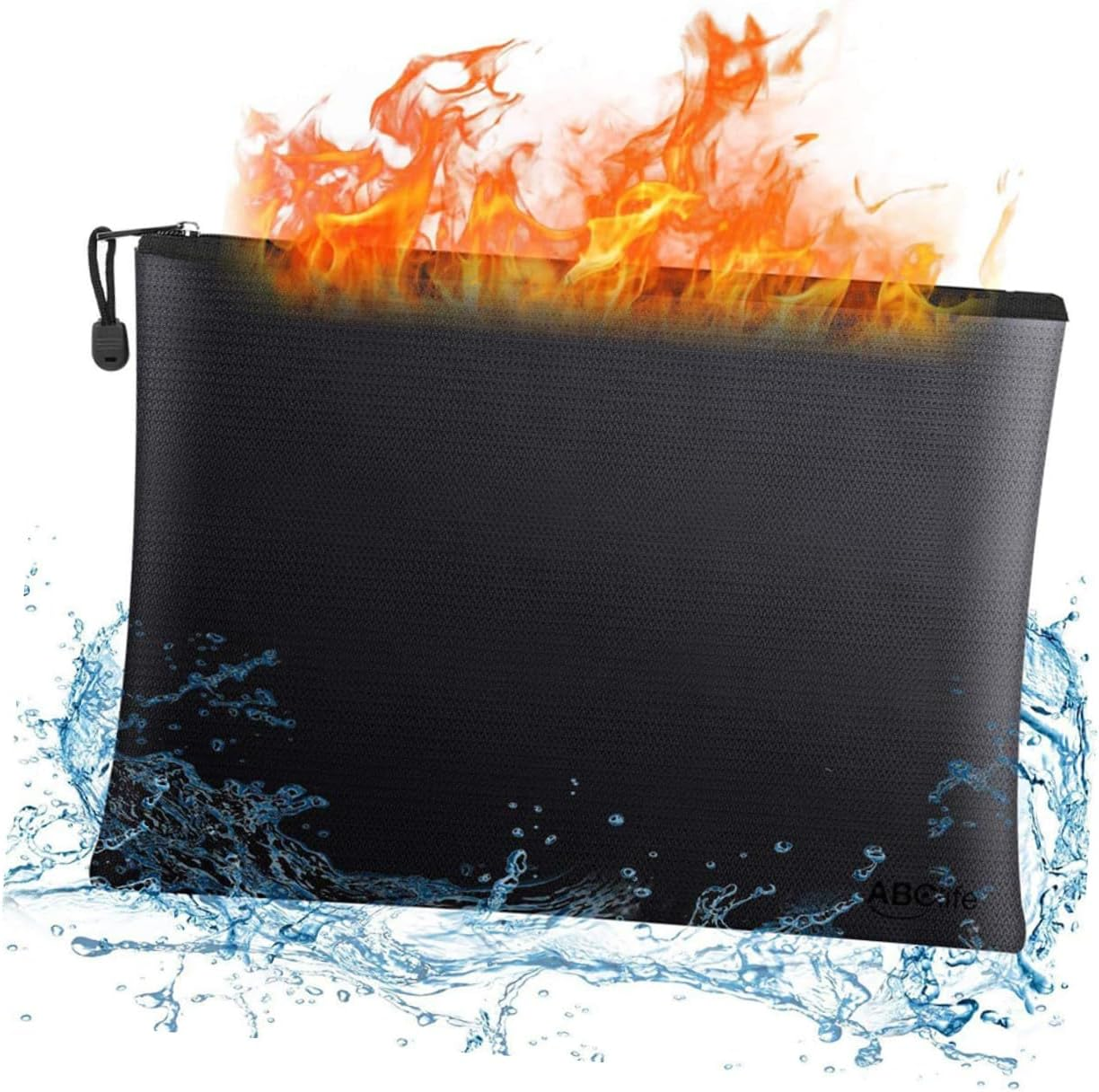 Jojofuny Fireproof Waterproof Document Bag 29X20.5Cm Fireproof Money Bag for Office Home image number 6