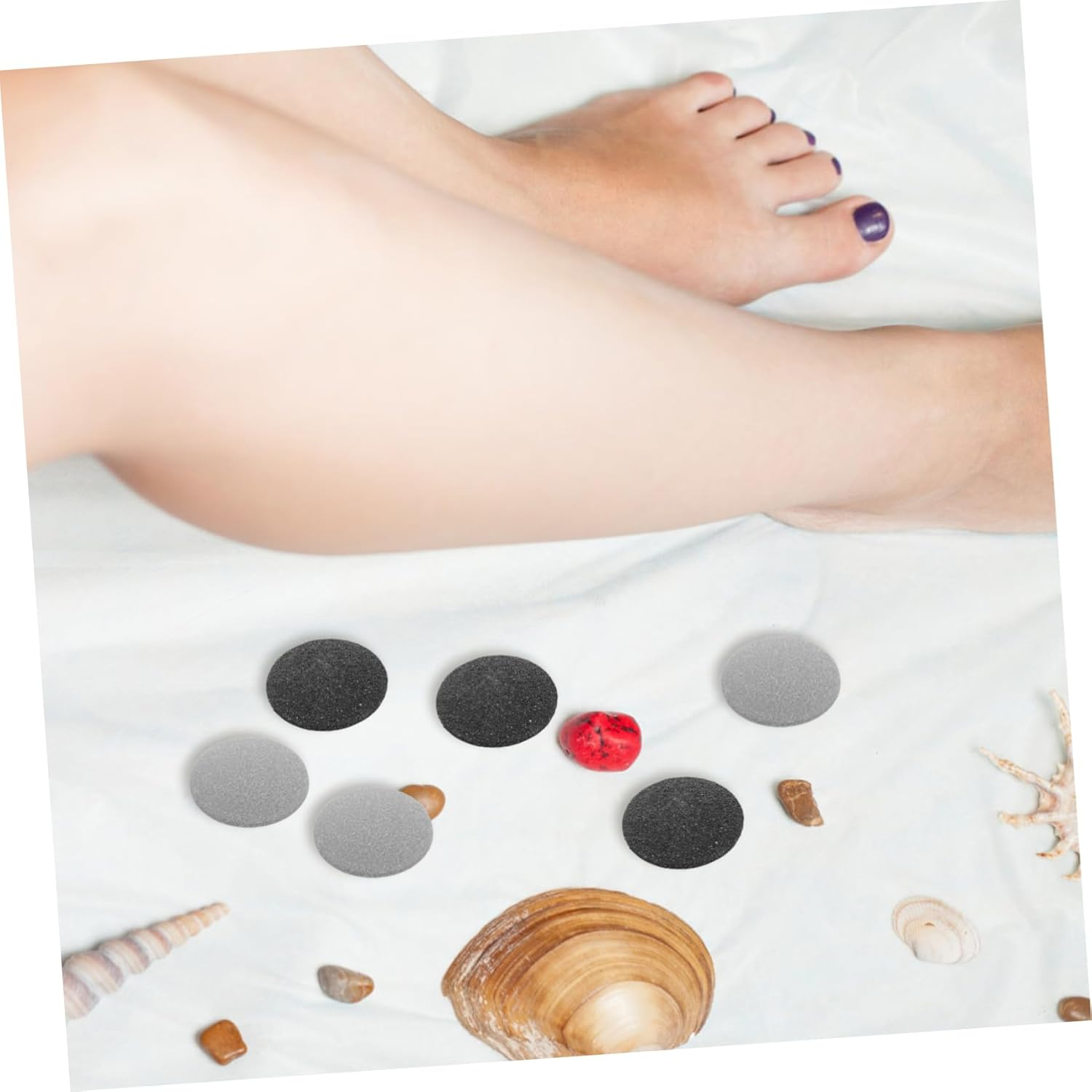 OSOLADY 10Pcs Electric Foot File Grinding Machine Replaceable Pads Dead Skin Remover for Feet Pedicure Tool