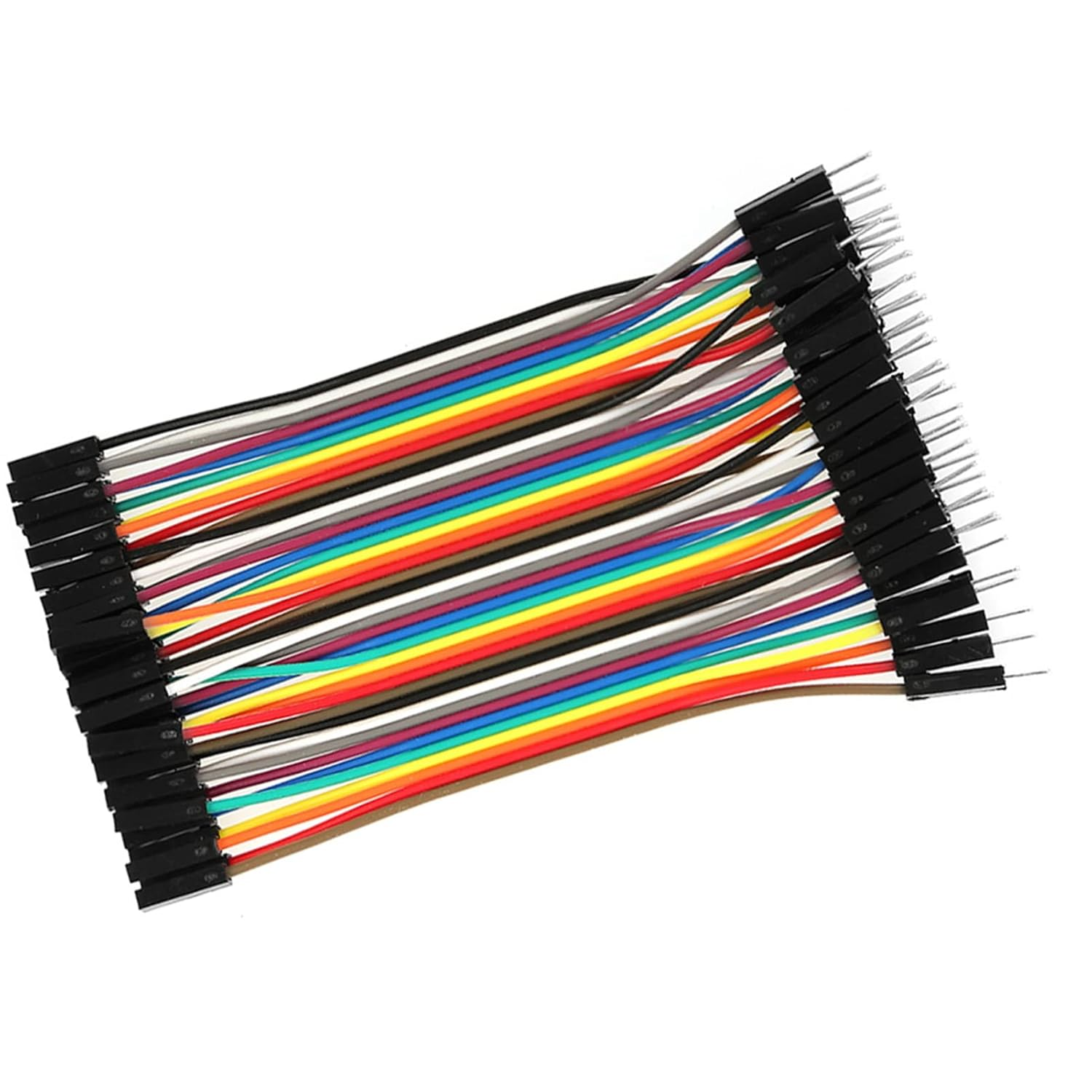 Spacnana 10Cm 3Pcs Colorful Jumper Wires Kit with 40Pin Male to Female 40Pin Male to Female for Breadboard image number 5