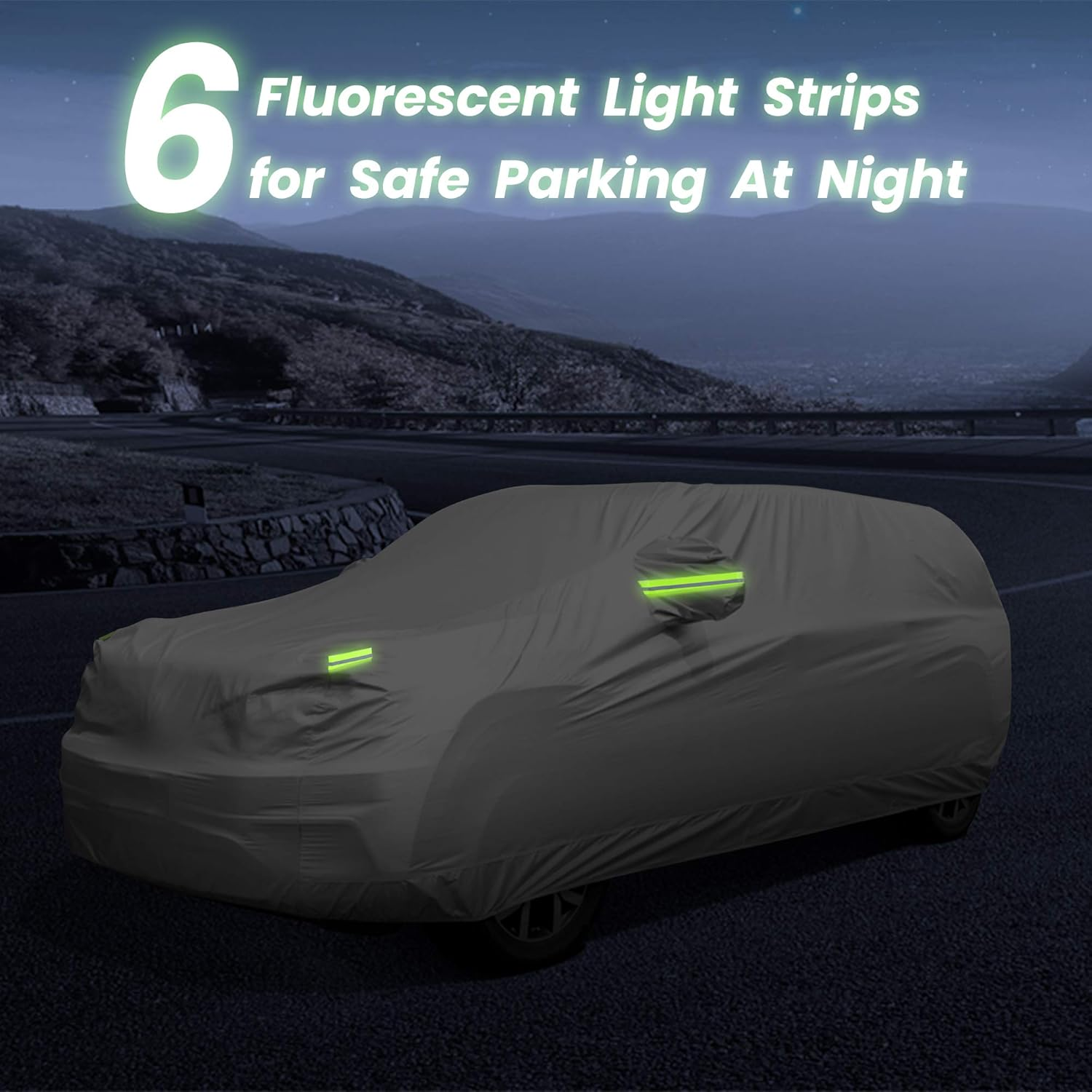 SUV Waterproof Car Covers for Automobiles All Weather Season UV Protection Snowproof Outdoor Full Cover Universal Fit SUV up to 190&rsquo;&rsquo; image number 4