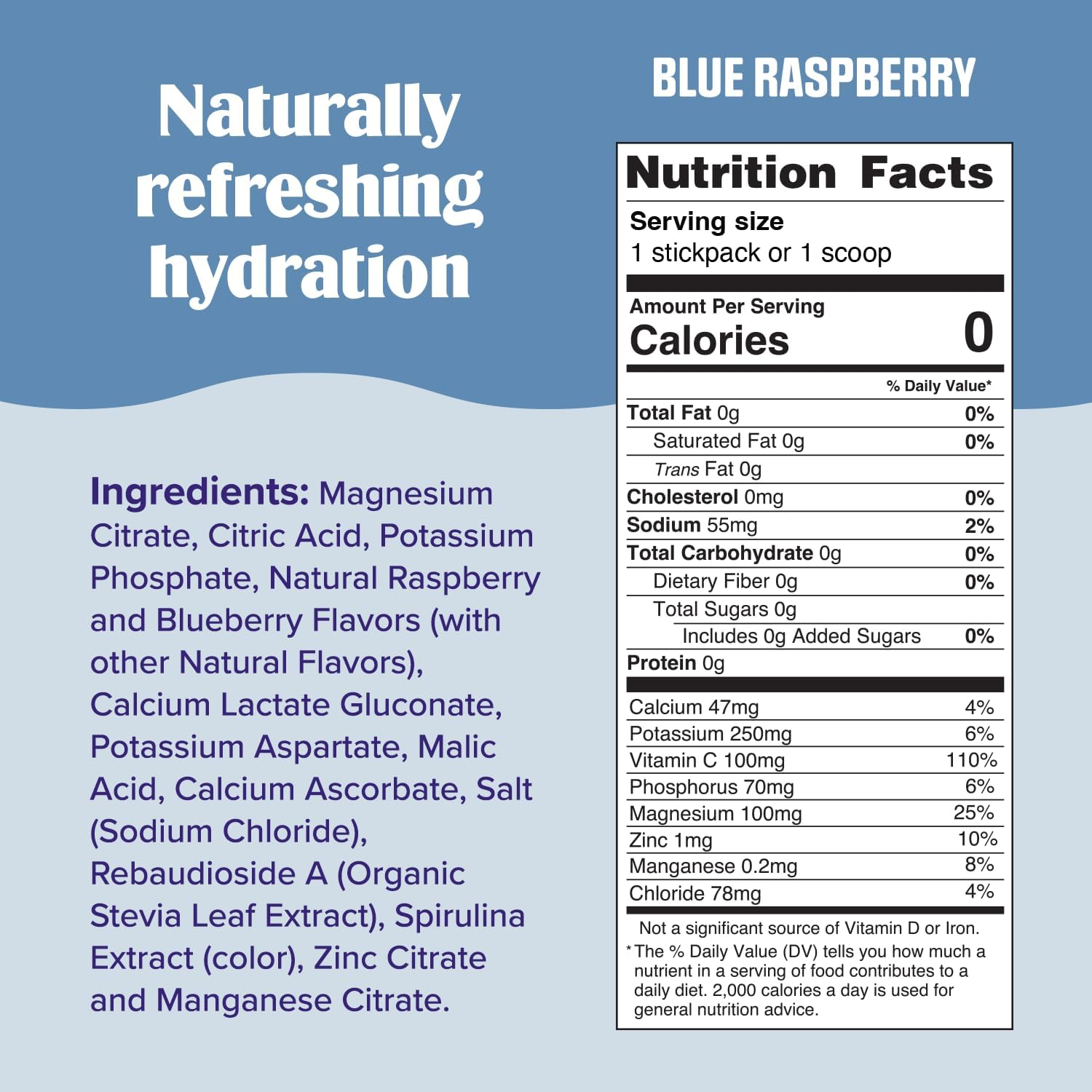 Ultima Replenisher Electrolyte Hydration Powder, Blue Raspberry, 30 Servings - Sugar Free, 0 Calories, 0 Carbs - Gluten-Free, Keto, Non-Gmo, Vegan, with Magnesium, Potassium, Calcium image number 3