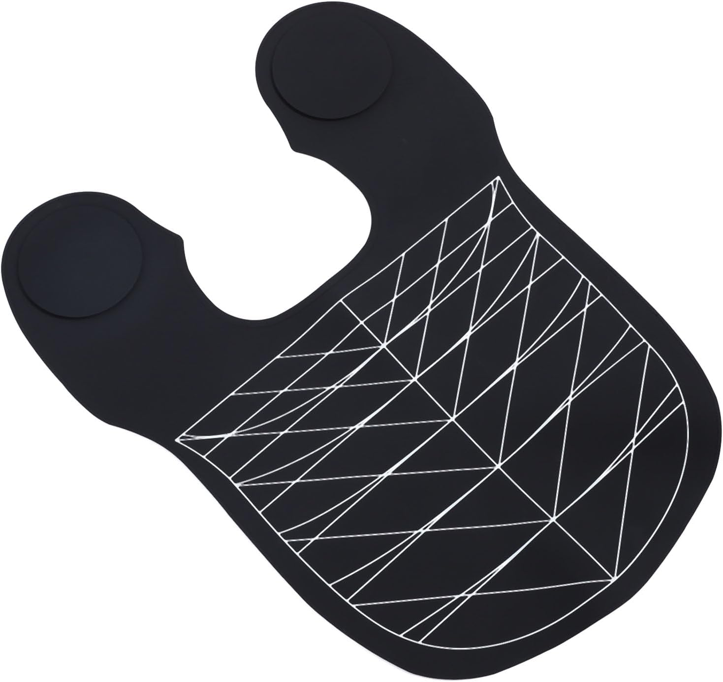 Focket Hair Cutting Collar, Angle Cutting Line Waterproof Hair Styling Cape with Silicone Hairdressing Pad for Salon and Home Use (Black)