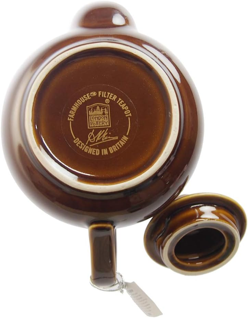 London Pottery Farmhouse Teapot for 4 Cups, Rockingham Brown image number 6