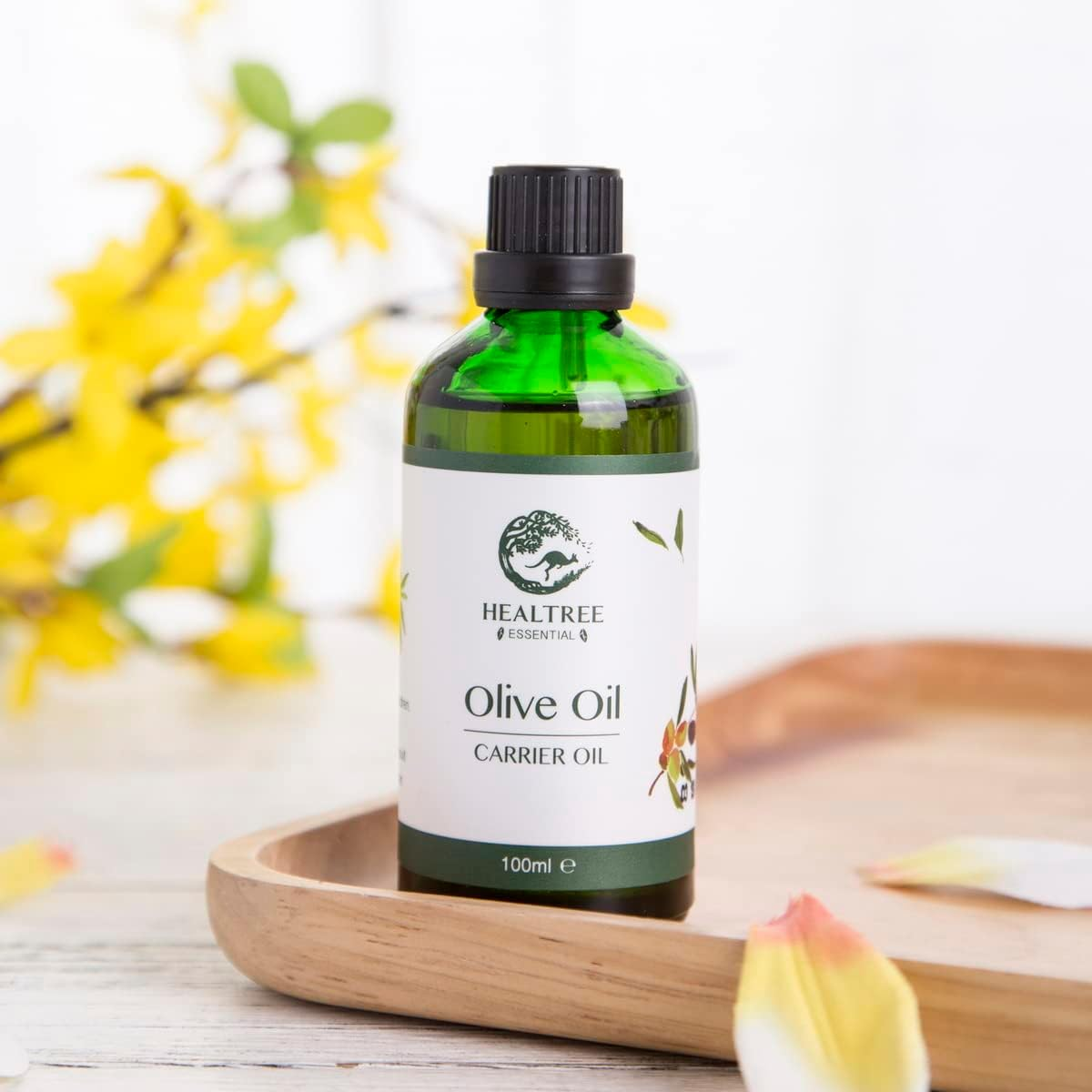 Olive Massage Oil - 100% Pure Cold Pressed Olive Oil for Body, HEALTREE (100Ml) image number 4