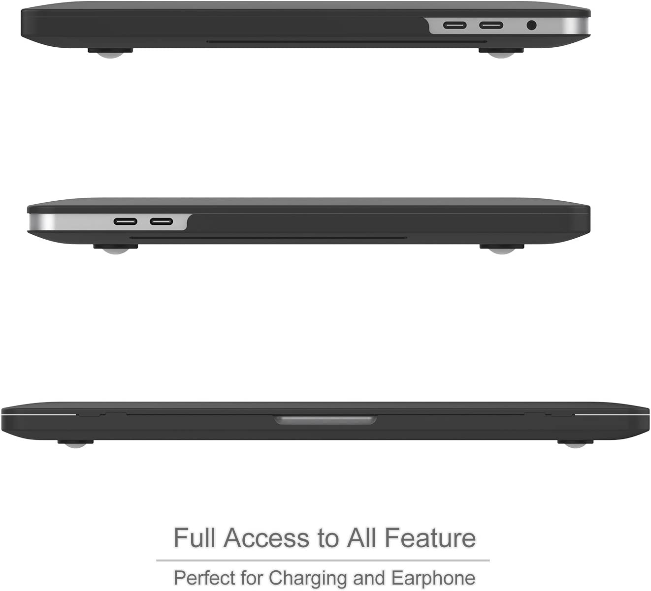 Procase Macbook Pro 15 Case 2019 2018 2017 2016 Release A1990/A1707, Hard Case Shell Cover and Keyboard Cover for Apple Macbook Pro 15" (2019/2018/2017/2016) with Touch Bar and Touch ID &ndash;Black image number 6