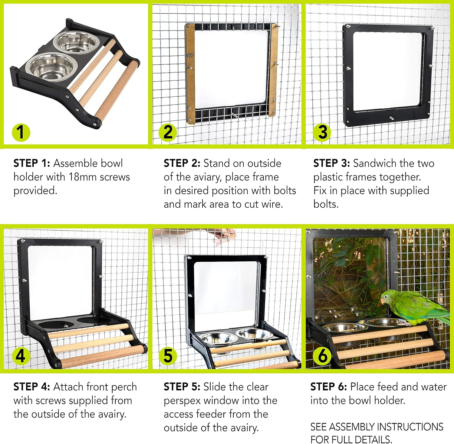 Royal Rooster Stainless Steel Bird Bowls for Cage | Bird Water Dispenser for Cage | 2 Pack Metal Bird Bowls for Parakeet Cockatiel Canary Parrot Budgie Finch Aviary | Bird Water & Seed Dish Feeder image number 5