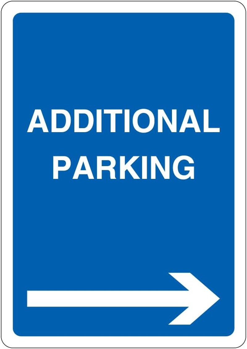 V Safety Additional Parking - Arrow Right 297 X 210 1Mm Rigid Plastic Safety Sign image number 2