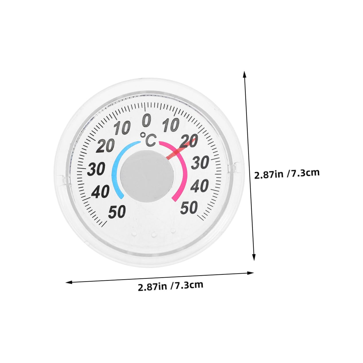 Bestonzon Compact Plastic Door and Window Thermometer Analog Indoor Temperature Gauge Tool for Home Accurate and Temperature Measurement image number 2