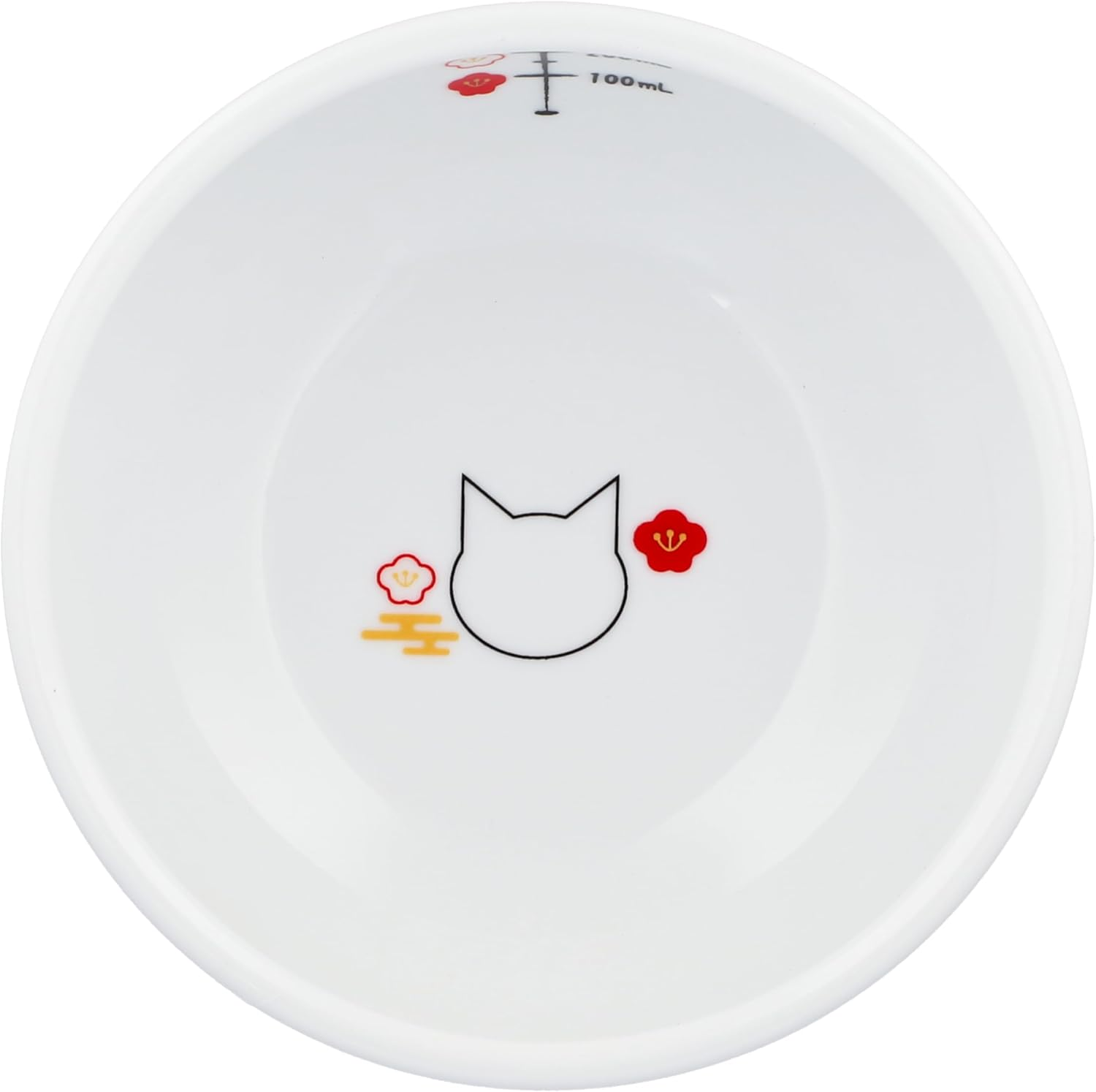 Necoichi Elevated Ceramic Cat Bowls - Raised Food and Water Dishes for Indoor Cats, Kittens, Small Pets - Whisker Friendly, Anti-Spill, 4.1" Fuji Style image number 2