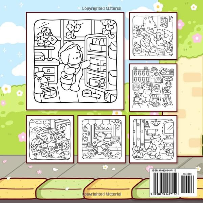 Calm Days: Coloring Book for Adults and Teens Featuring Cozy Animal Friends in Soft Moments and Self-Love Routines for Relaxation image number 1