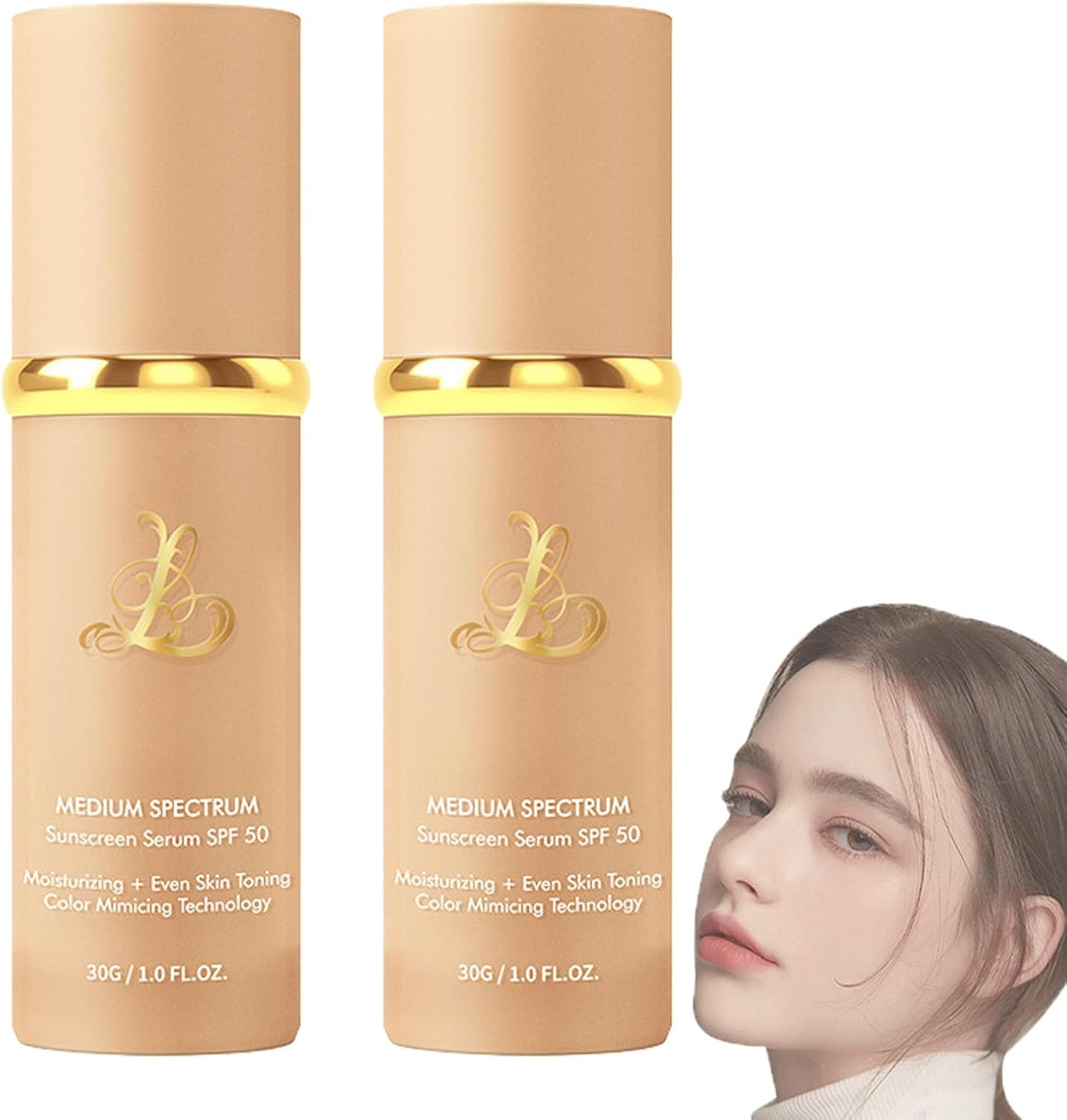 Neutrain 4 in 1 Foundation, Color Changing Foundation, Flawless Finish 4 in 1 Medium Full Coverage Concealer, Comparison Color Changing Mature Skin (2) image number 2