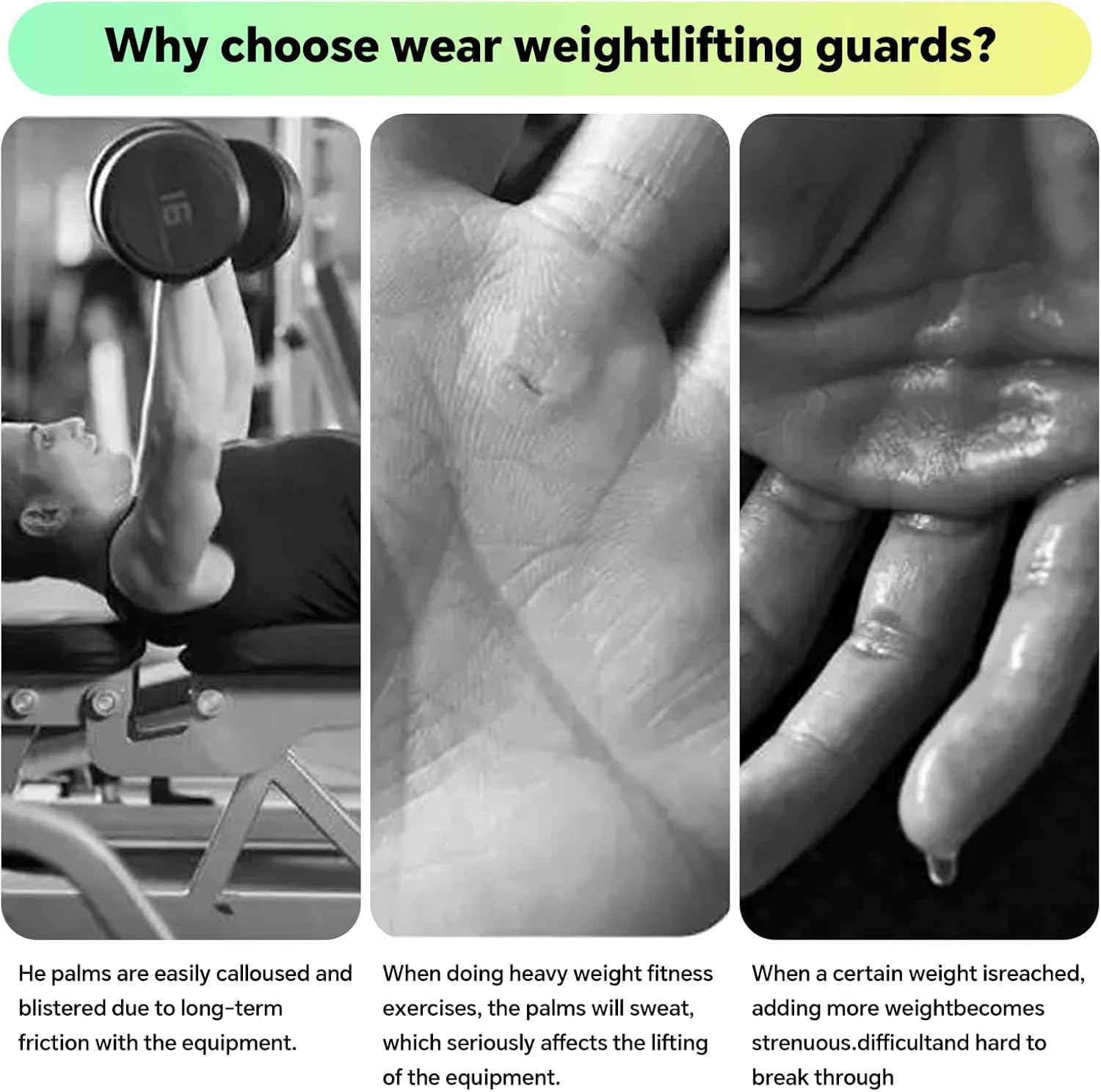 2 Pcs Gym Grips, Silicone Weight Lifting Grips Pads &ndash; Palm Protector Gloves for Men & Women,Ergonomic Anti-Slip Thin Grip Pads for Deadlifts, Pull-Ups, Gym Training image number 6